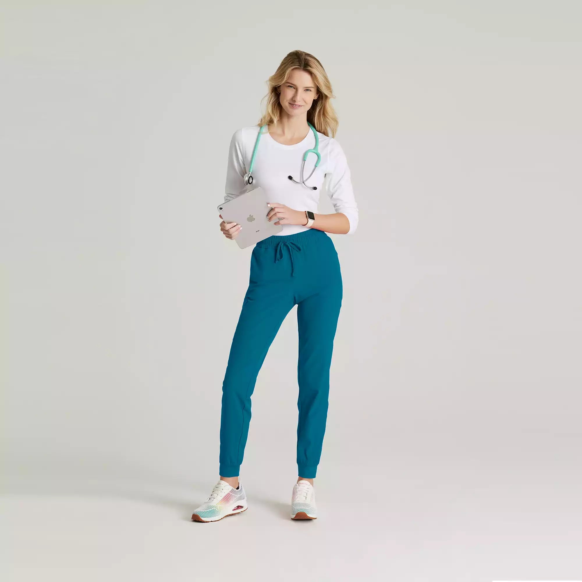 Women's Mid Rise Jogger Scrub Pants | SKP552