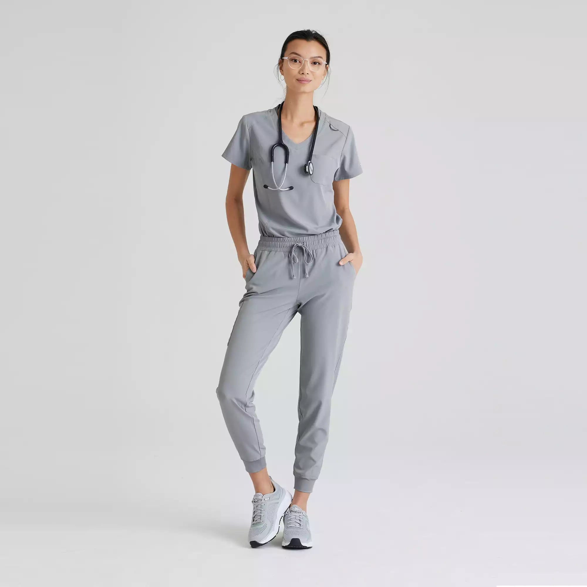 Women's Mid Rise Jogger Scrub Pants | SKP552