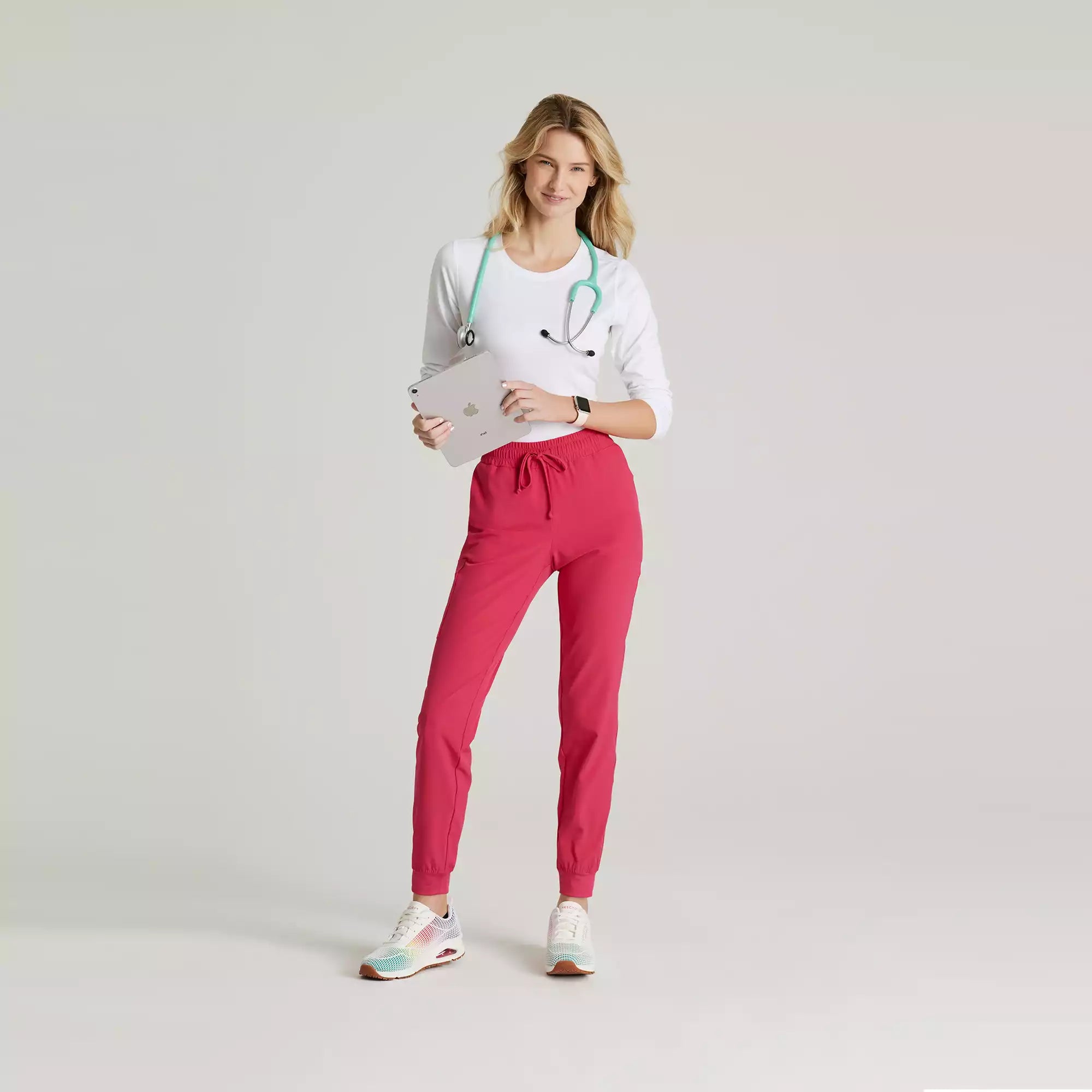 Women's Mid Rise Jogger Scrub Pants | SKP552