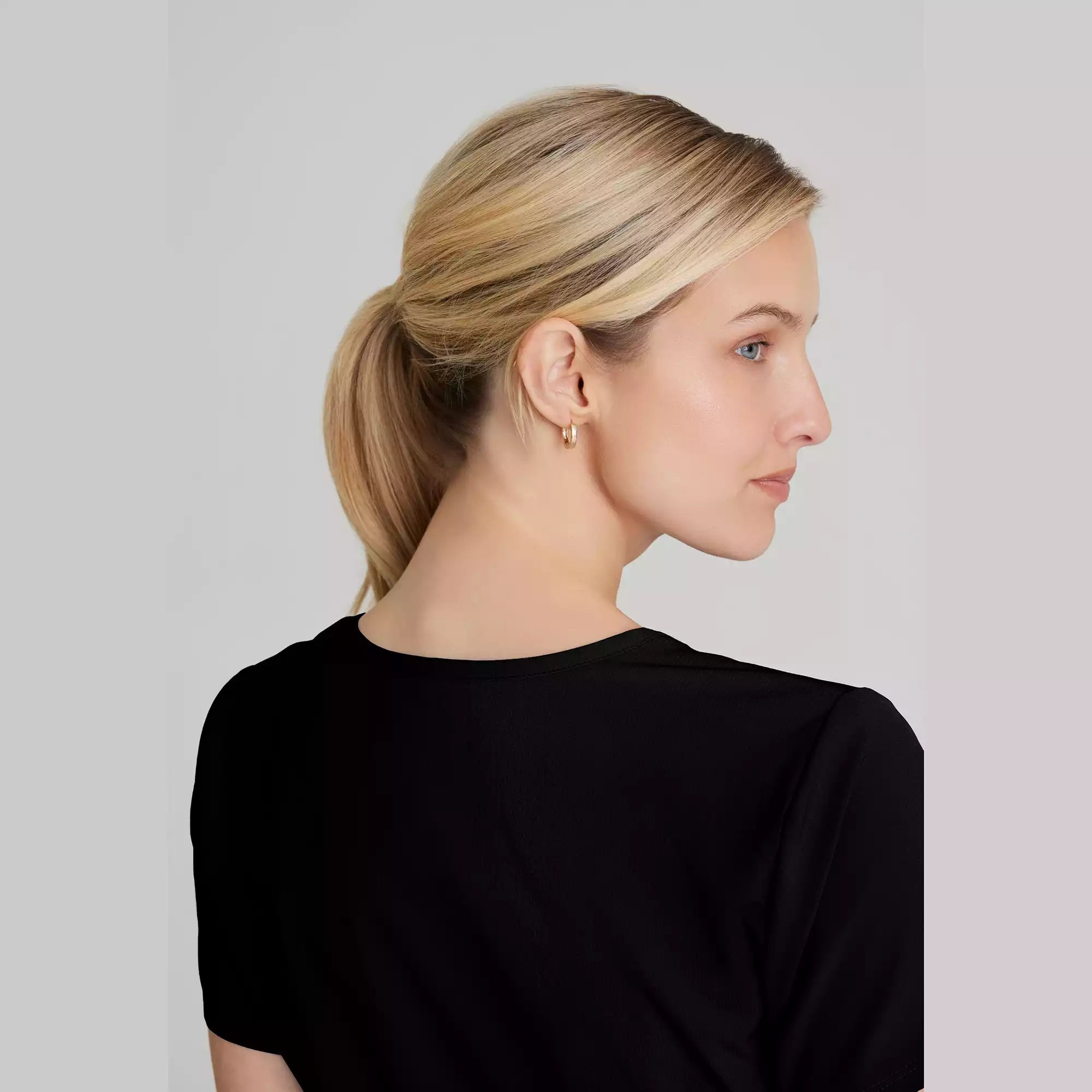 Women's Mock-Wrap V-Neck Scrub Top | SK102