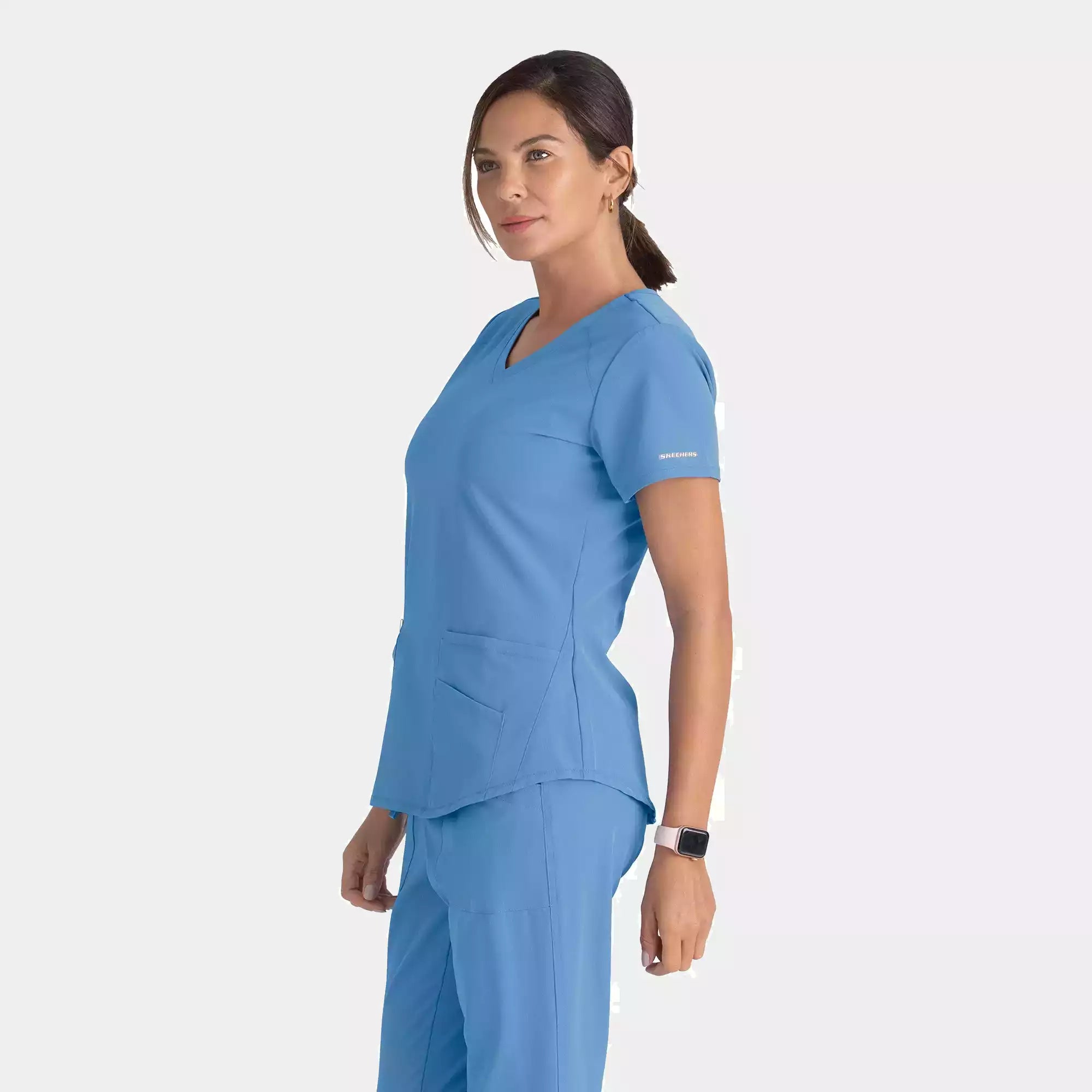 Women's Modern Fit V-Neck Scrub Top | SK101
