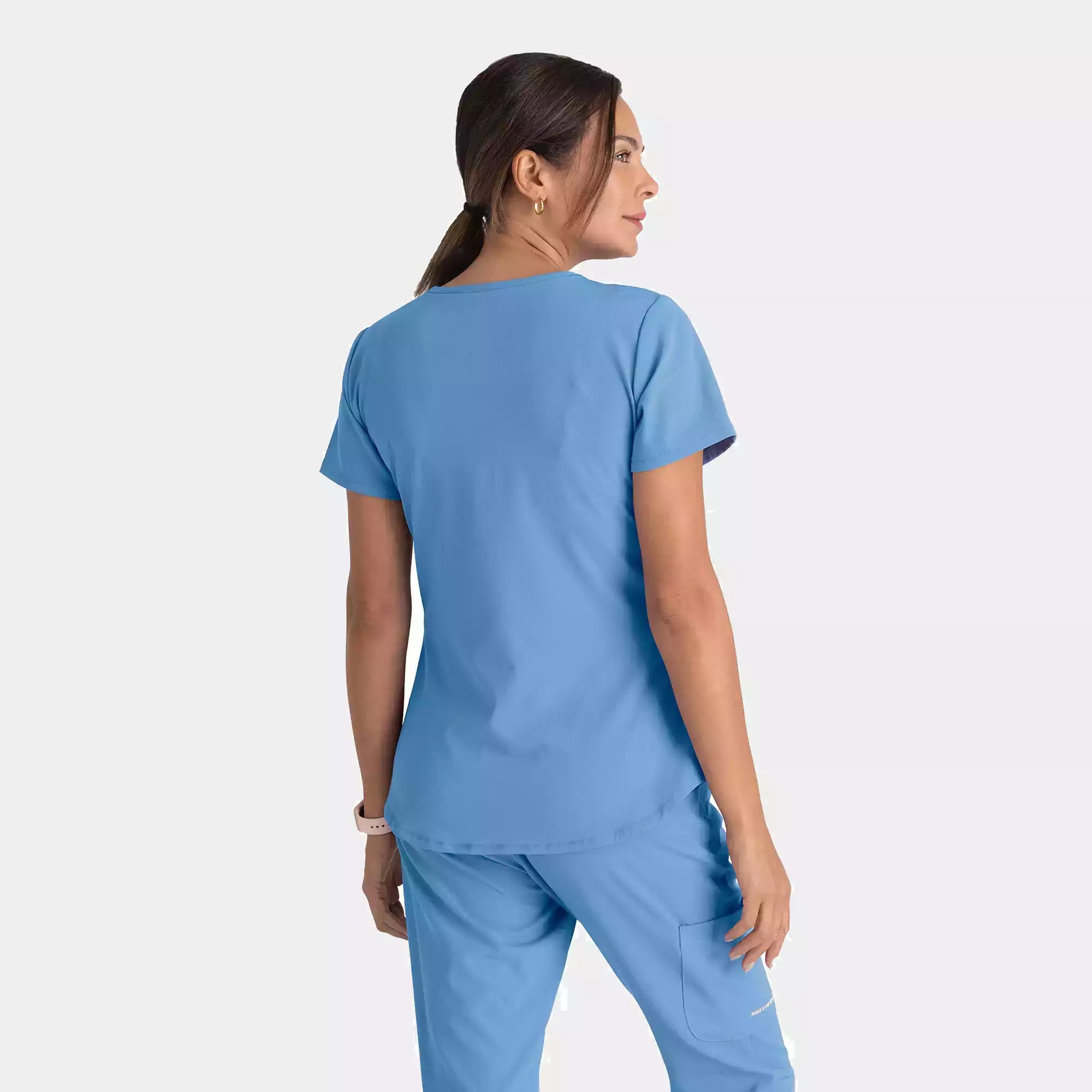 Women's Modern Fit V-Neck Scrub Top | SK101