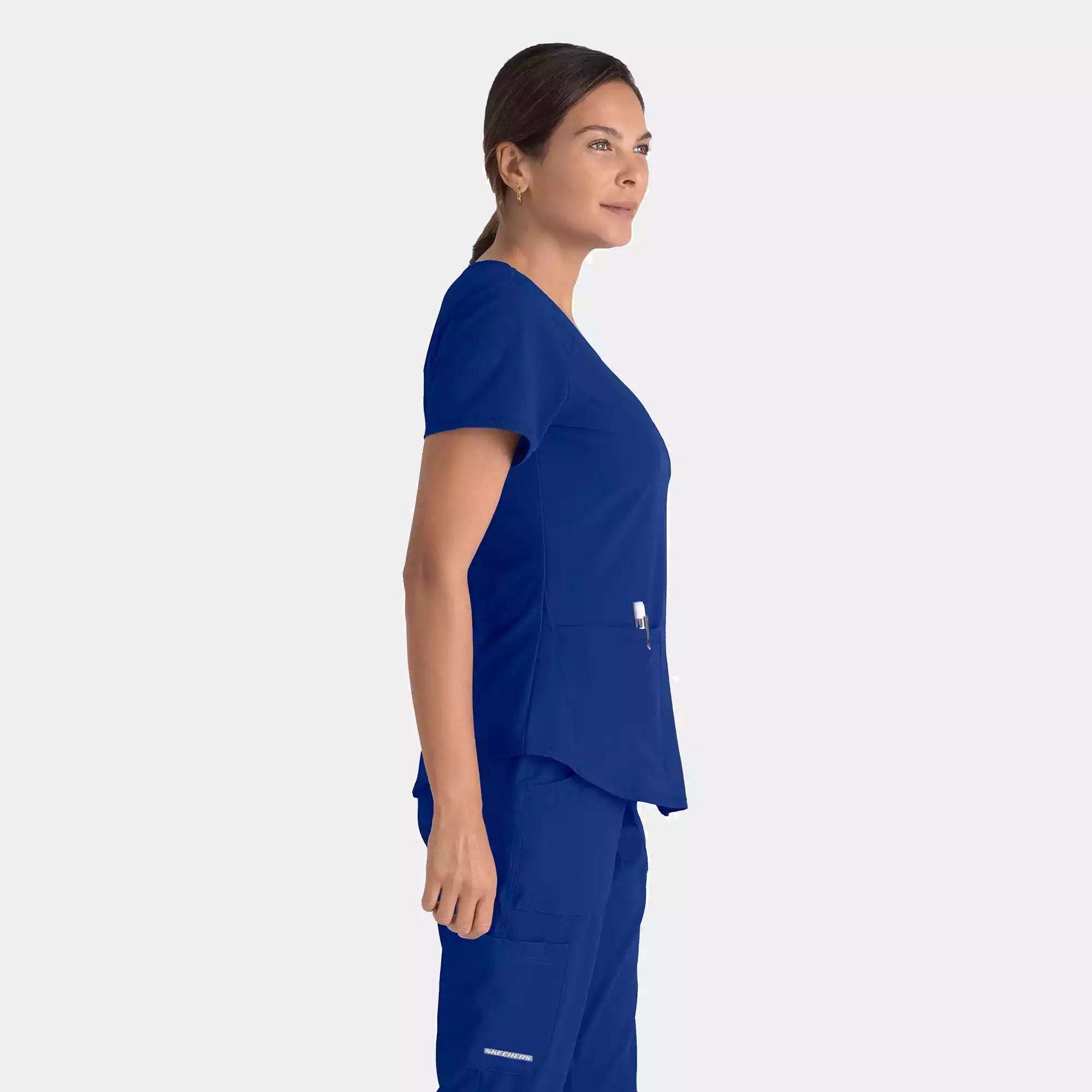 Women's Modern Fit V-Neck Scrub Top | SK101