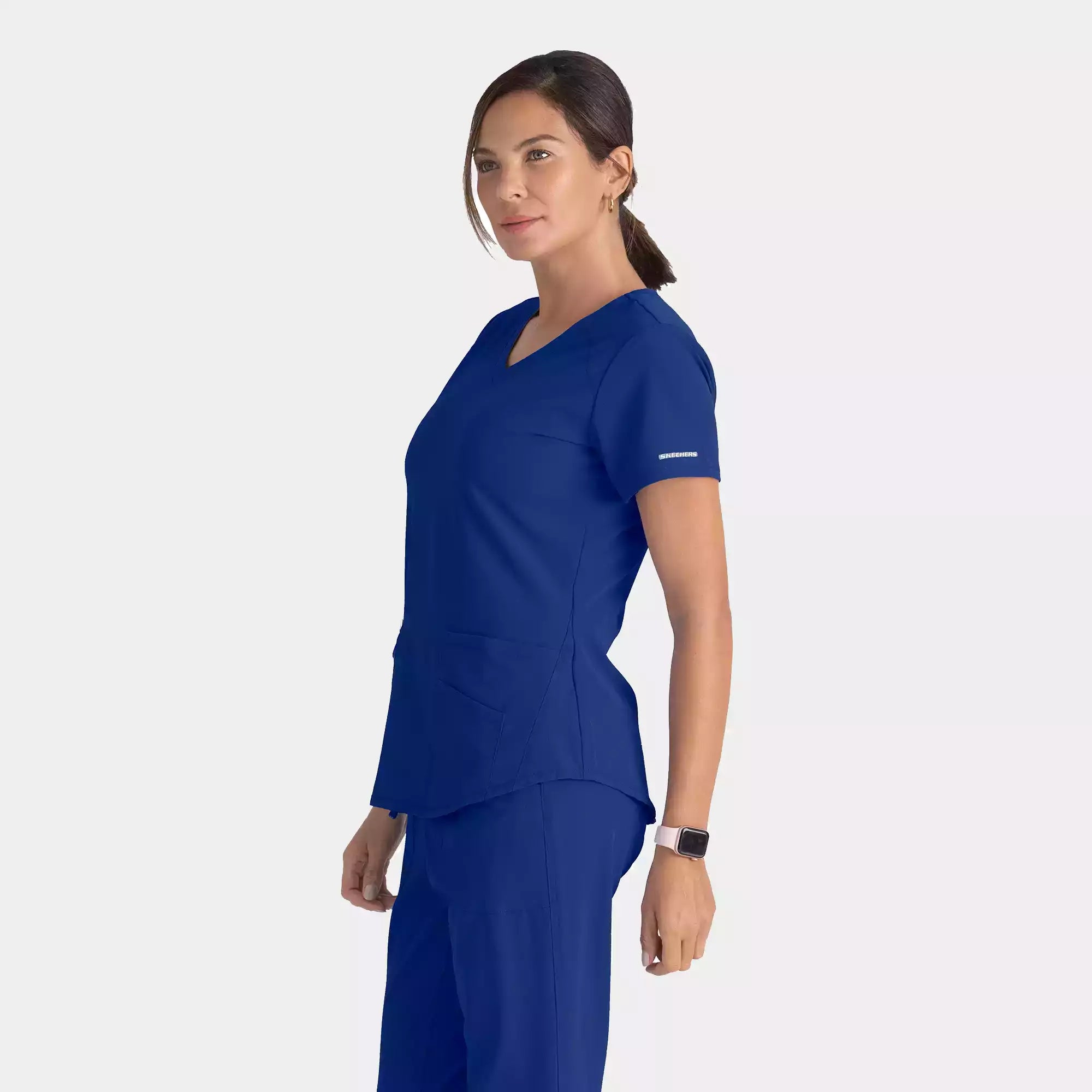 Women's Modern Fit V-Neck Scrub Top | SK101