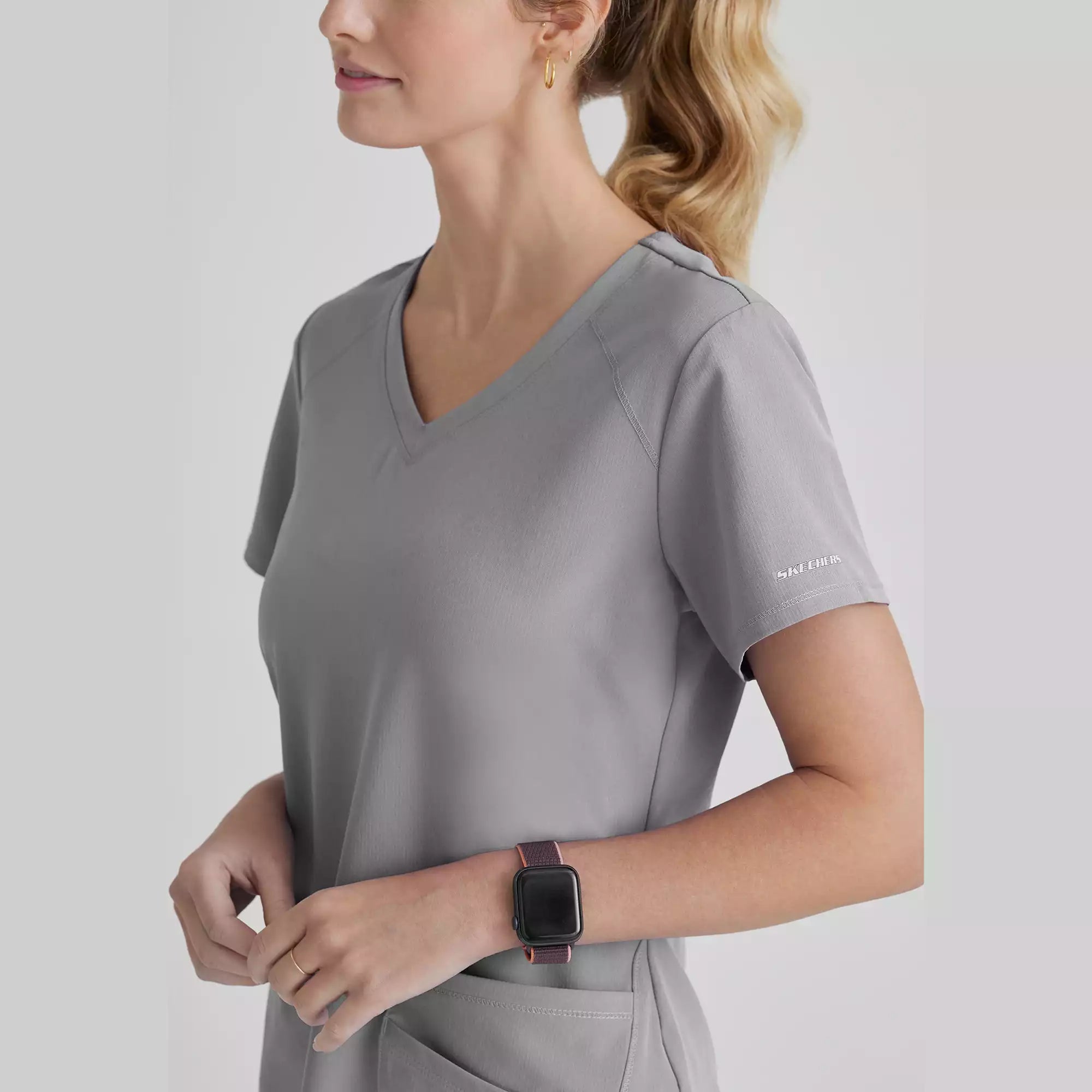 Women's Modern Fit V-Neck Scrub Top | SK101