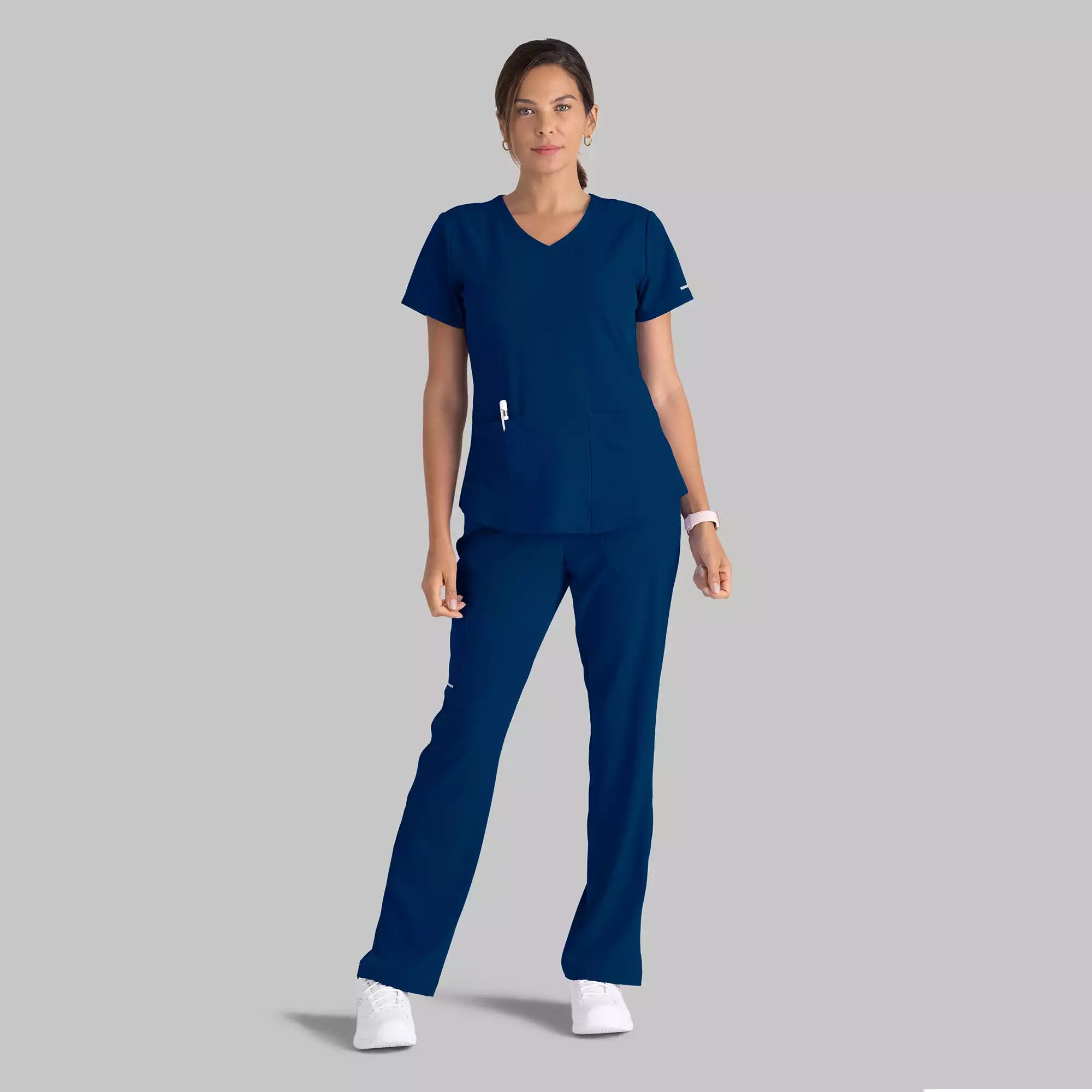 Women's Modern Fit V-Neck Scrub Top | SK101