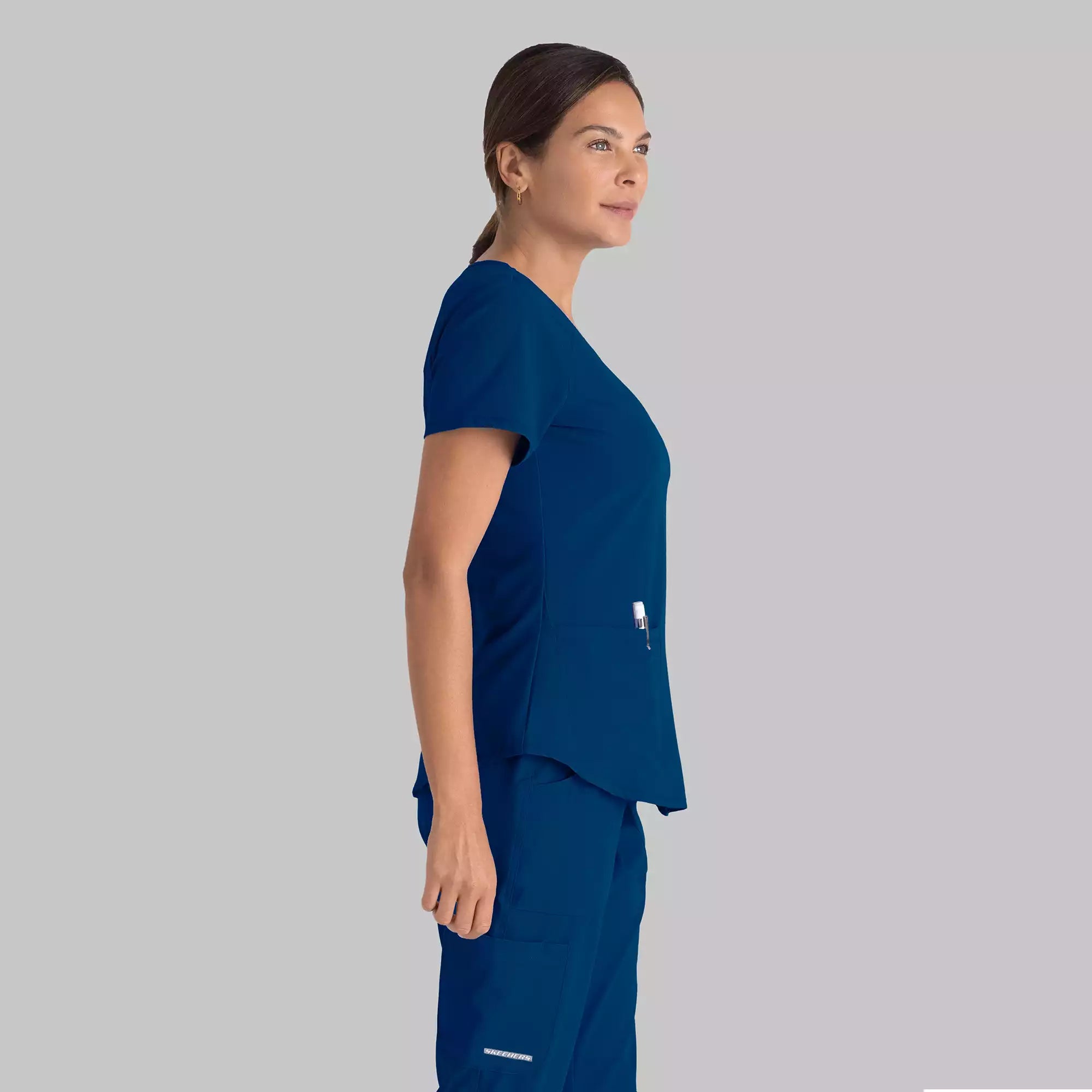 Women's Modern Fit V-Neck Scrub Top | SK101