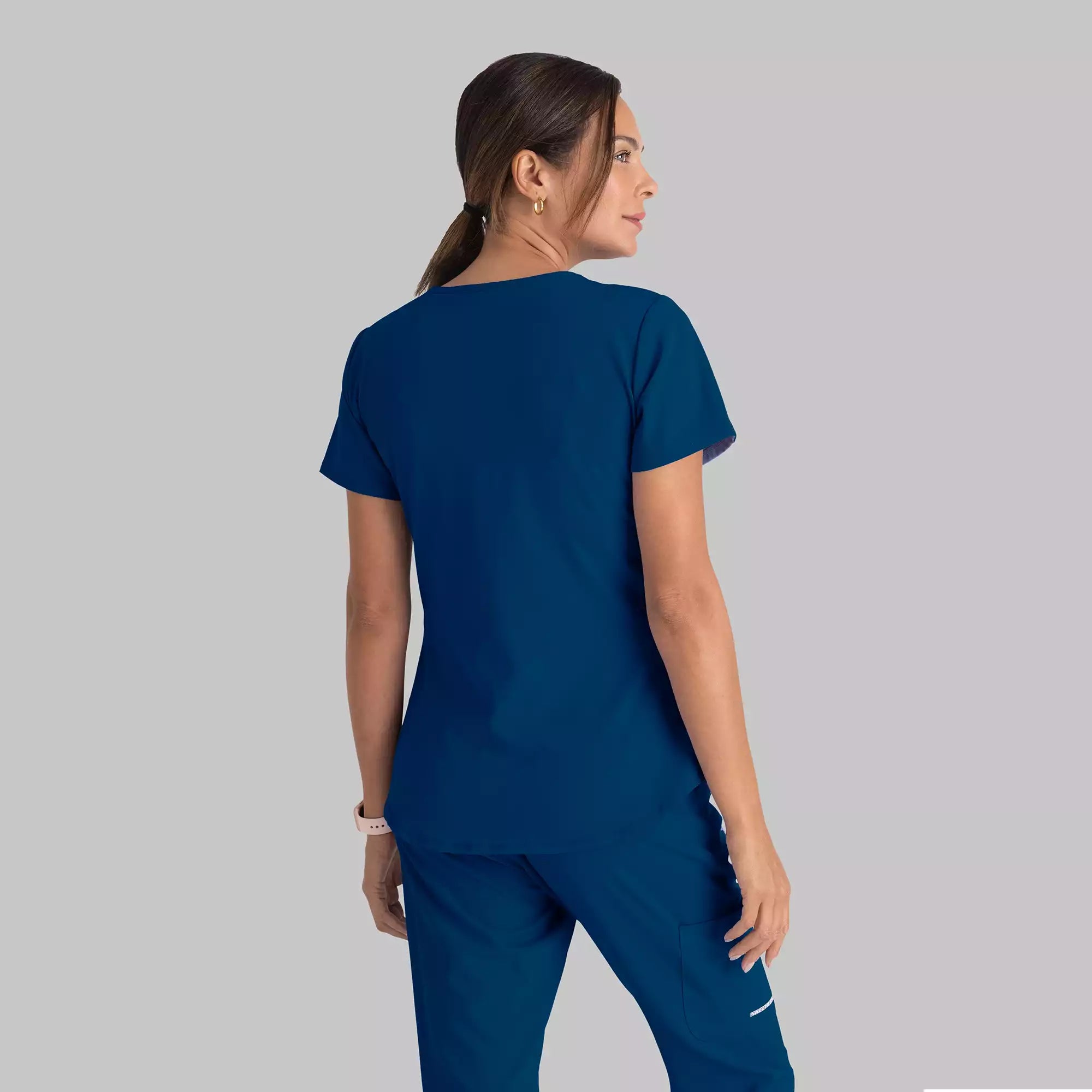 Women's Modern Fit V-Neck Scrub Top | SK101