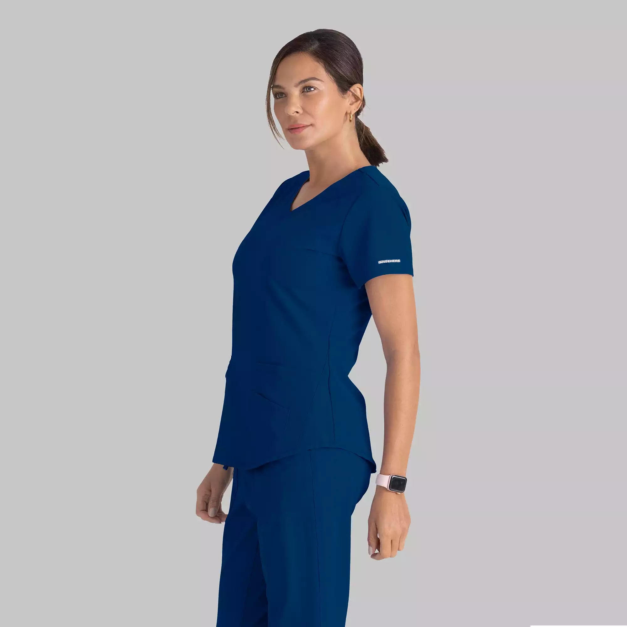 Women's Modern Fit V-Neck Scrub Top | SK101