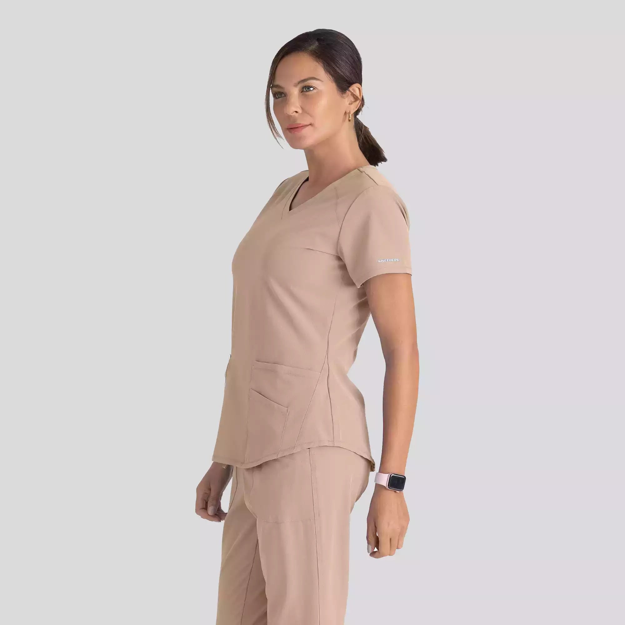 Women's Modern Fit V-Neck Scrub Top | SK101