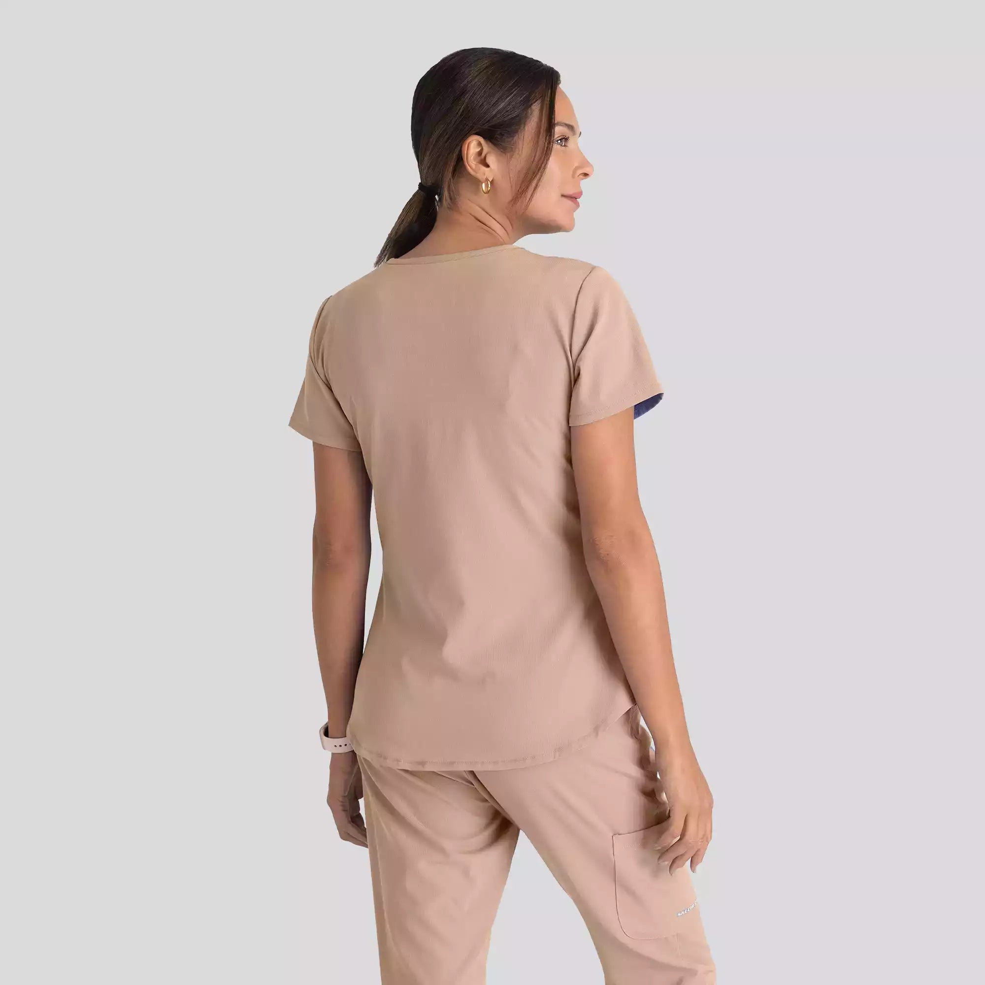Women's Modern Fit V-Neck Scrub Top | SK101