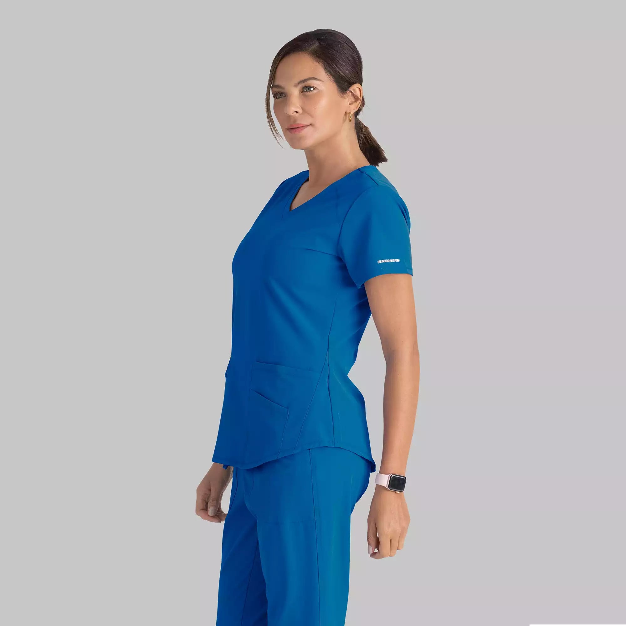Women's Modern Fit V-Neck Scrub Top | SK101