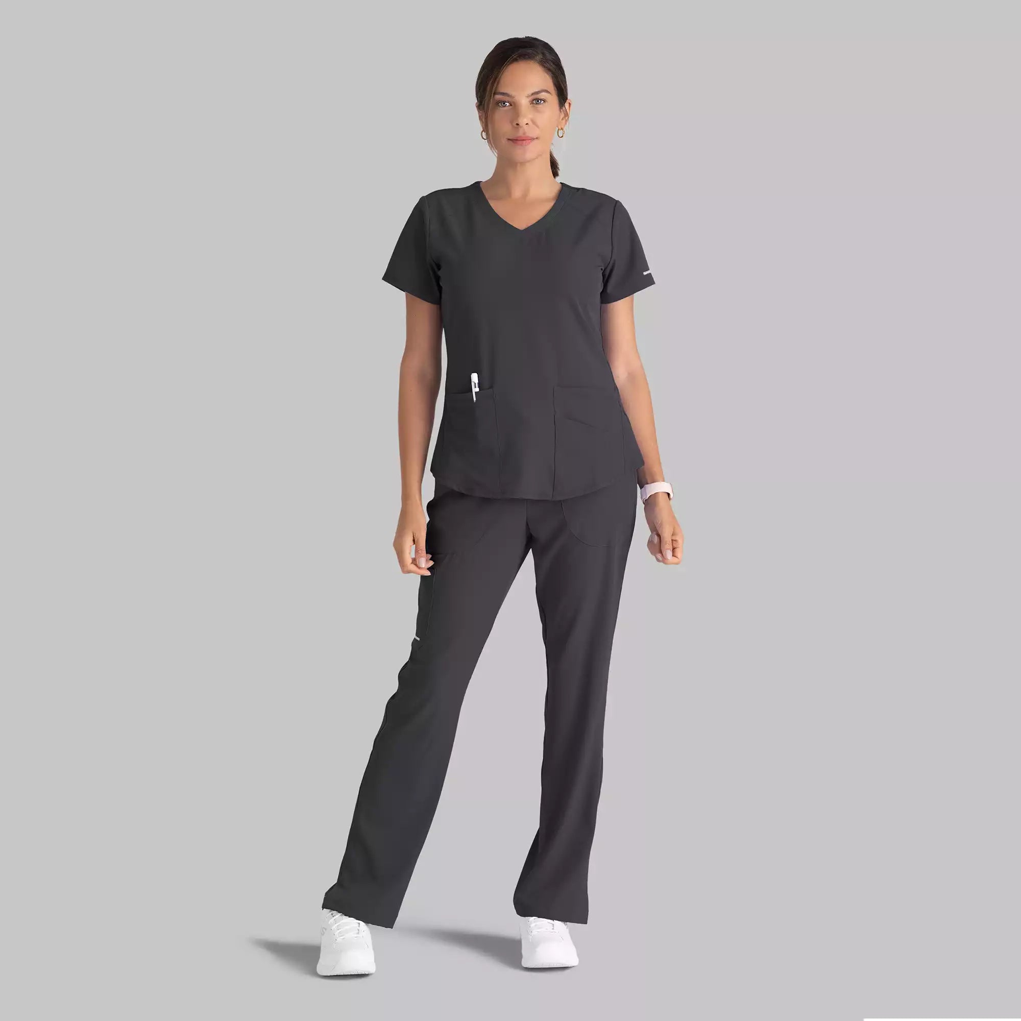 Women's Modern Fit V-Neck Scrub Top | SK101