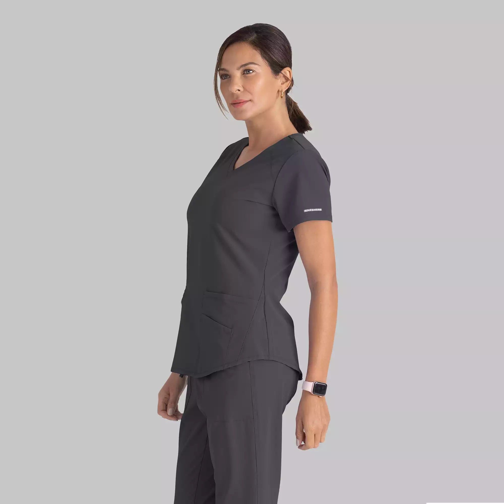 Women's Modern Fit V-Neck Scrub Top | SK101