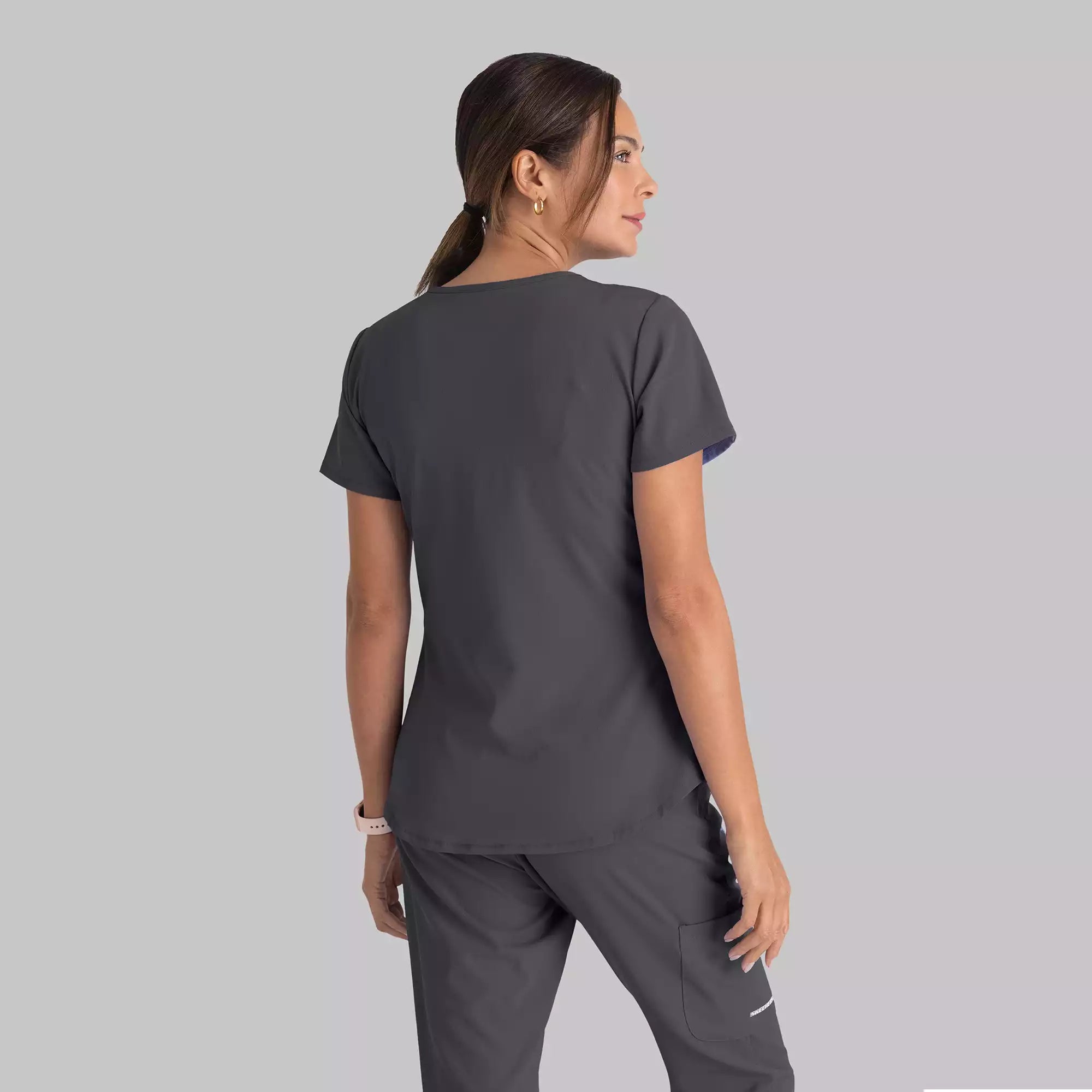 Women's Modern Fit V-Neck Scrub Top | SK101