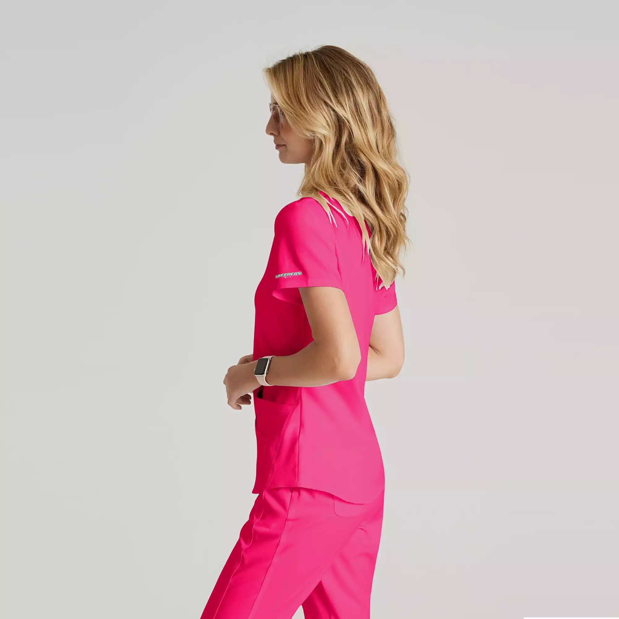 Women's Modern Fit V-Neck Scrub Top | SK101
