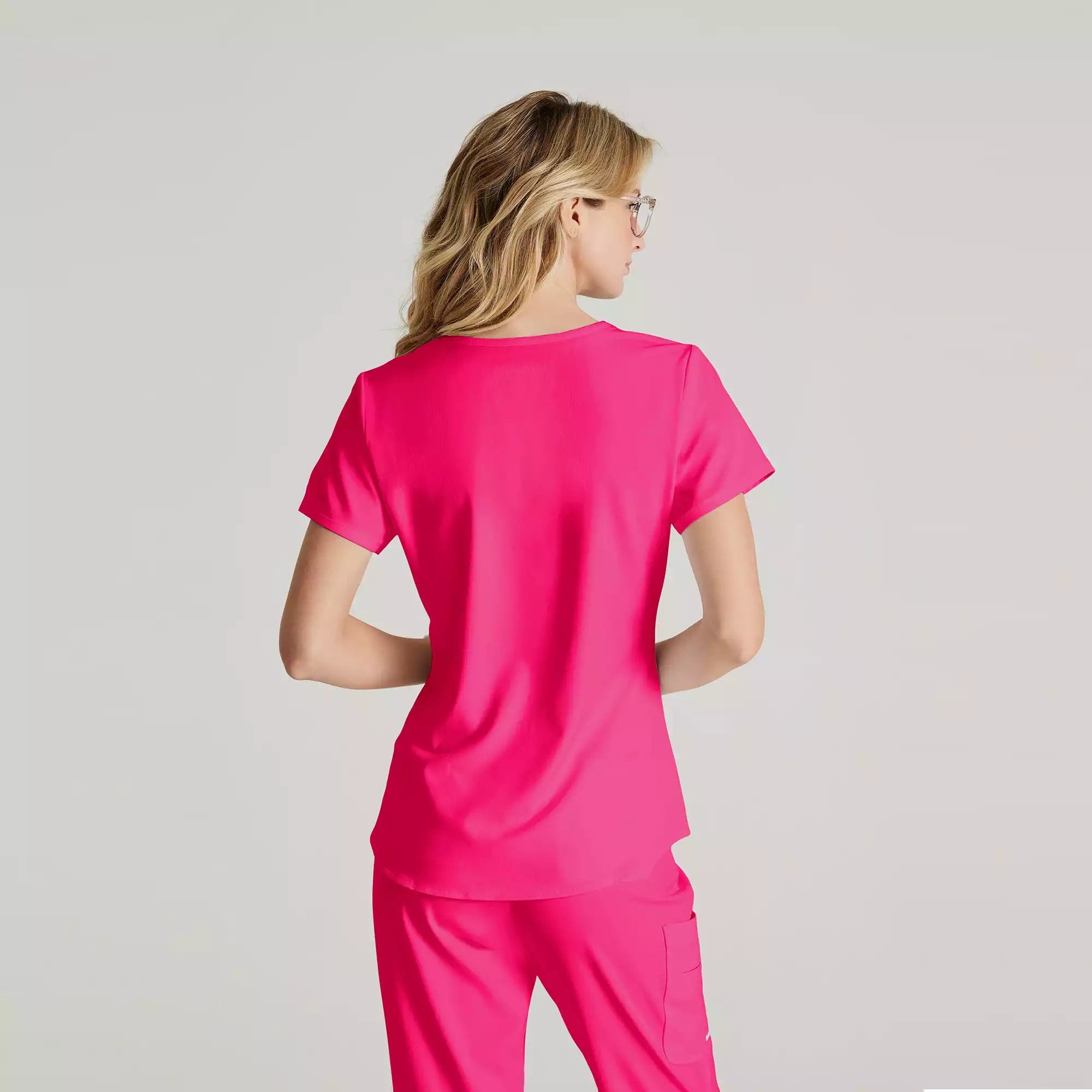 Women's Modern Fit V-Neck Scrub Top | SK101