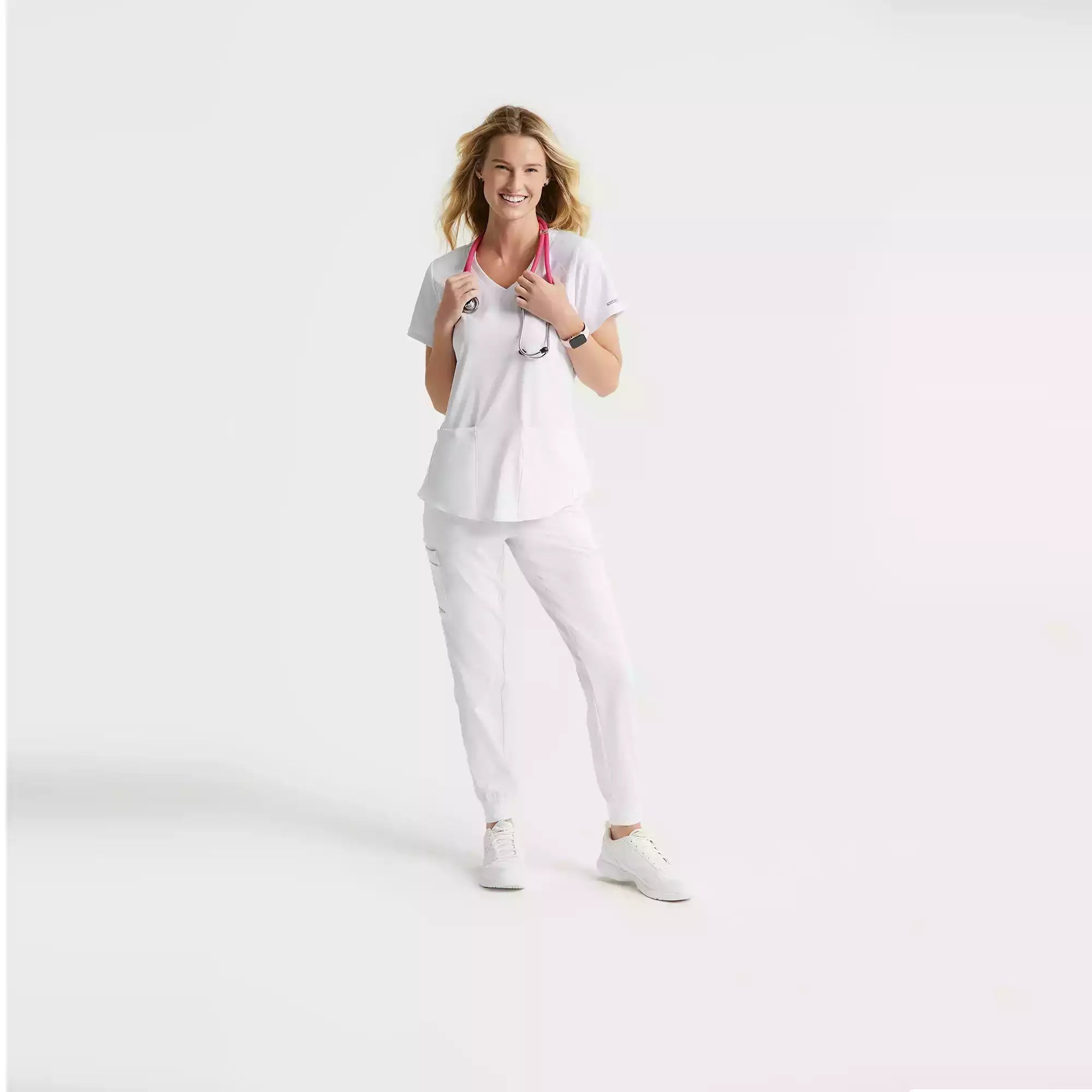 Women's Modern Fit V-Neck Scrub Top | SK101