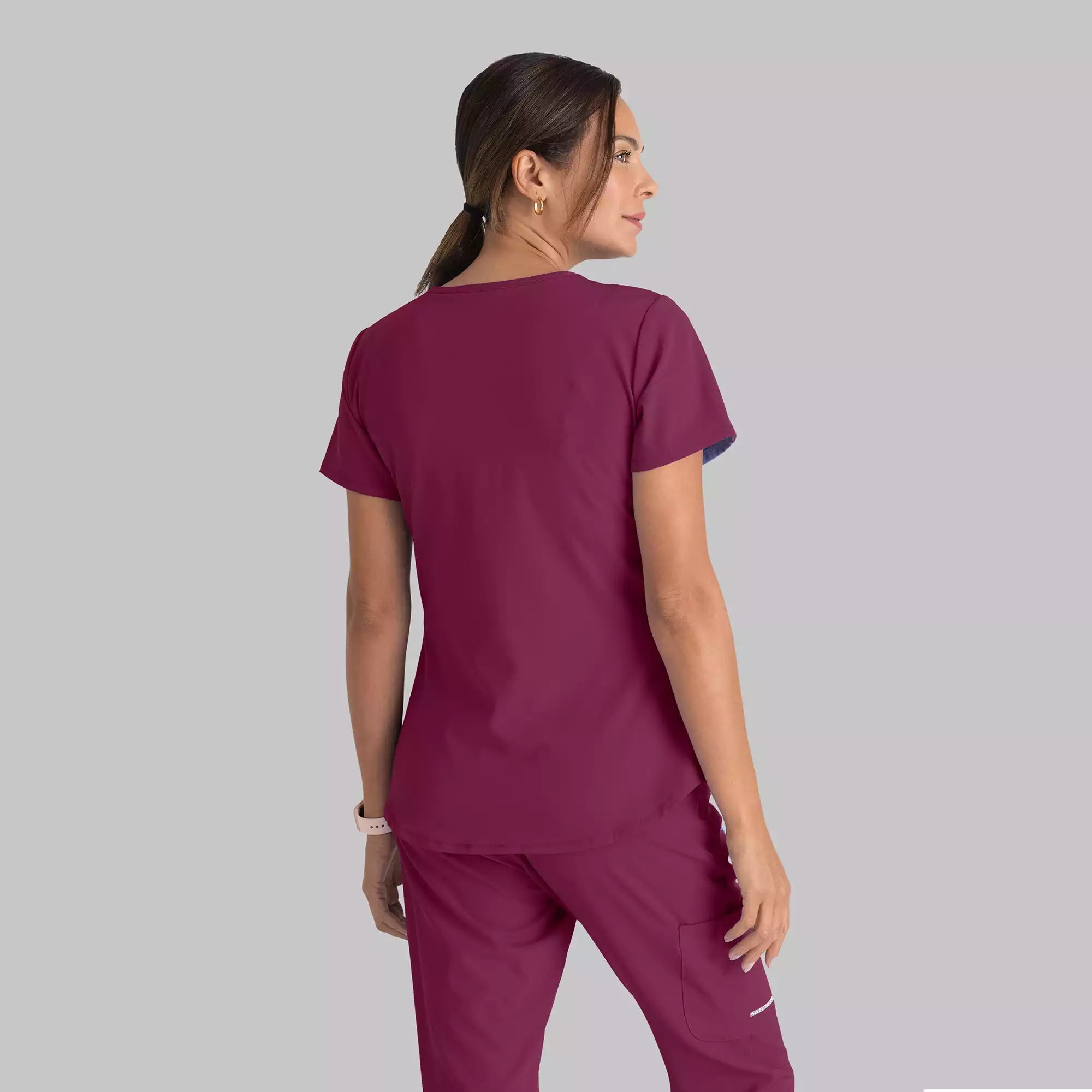 Women's Modern Fit V-Neck Scrub Top | SK101
