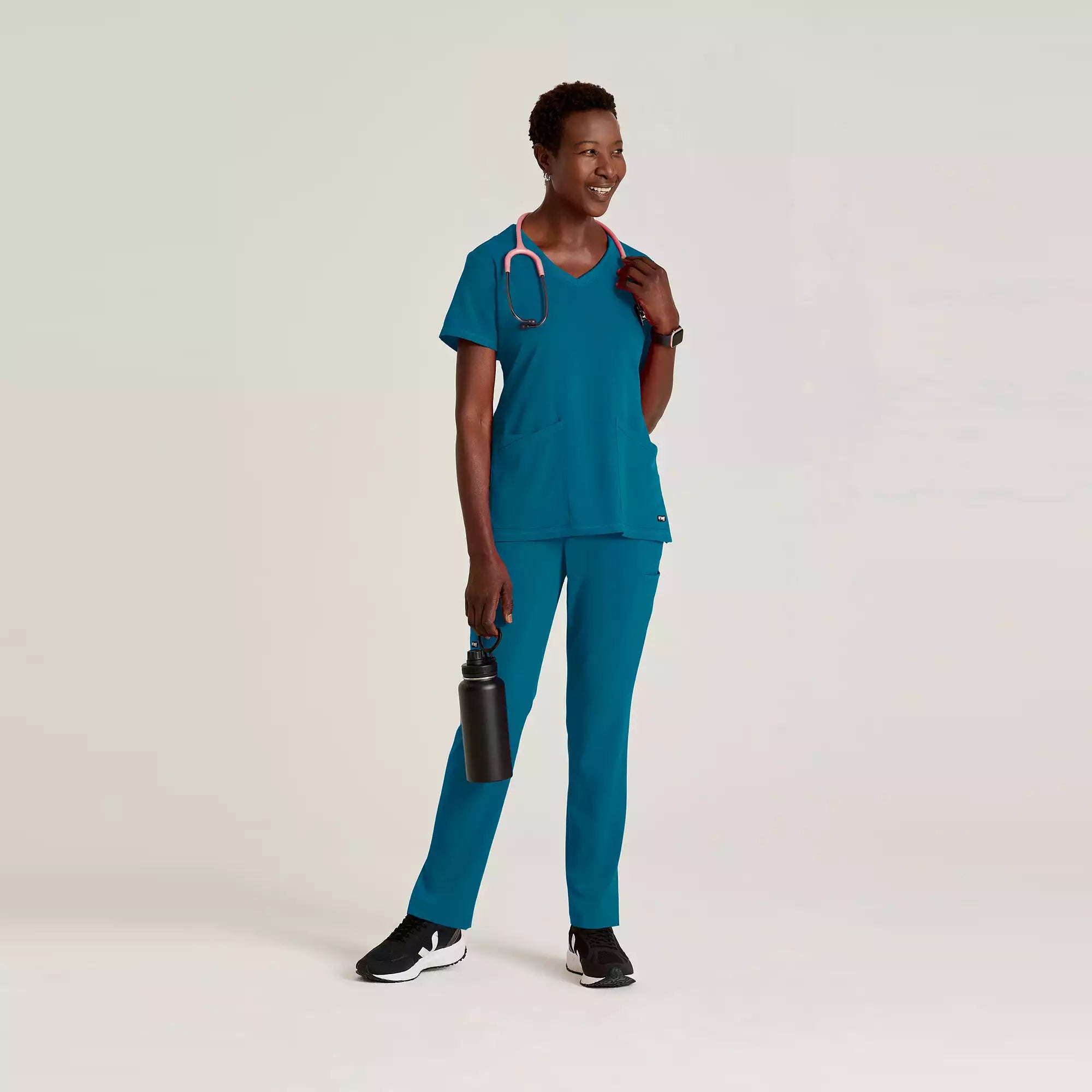 Women's V-Neck Antimicrobial Scrub Top | GRST045