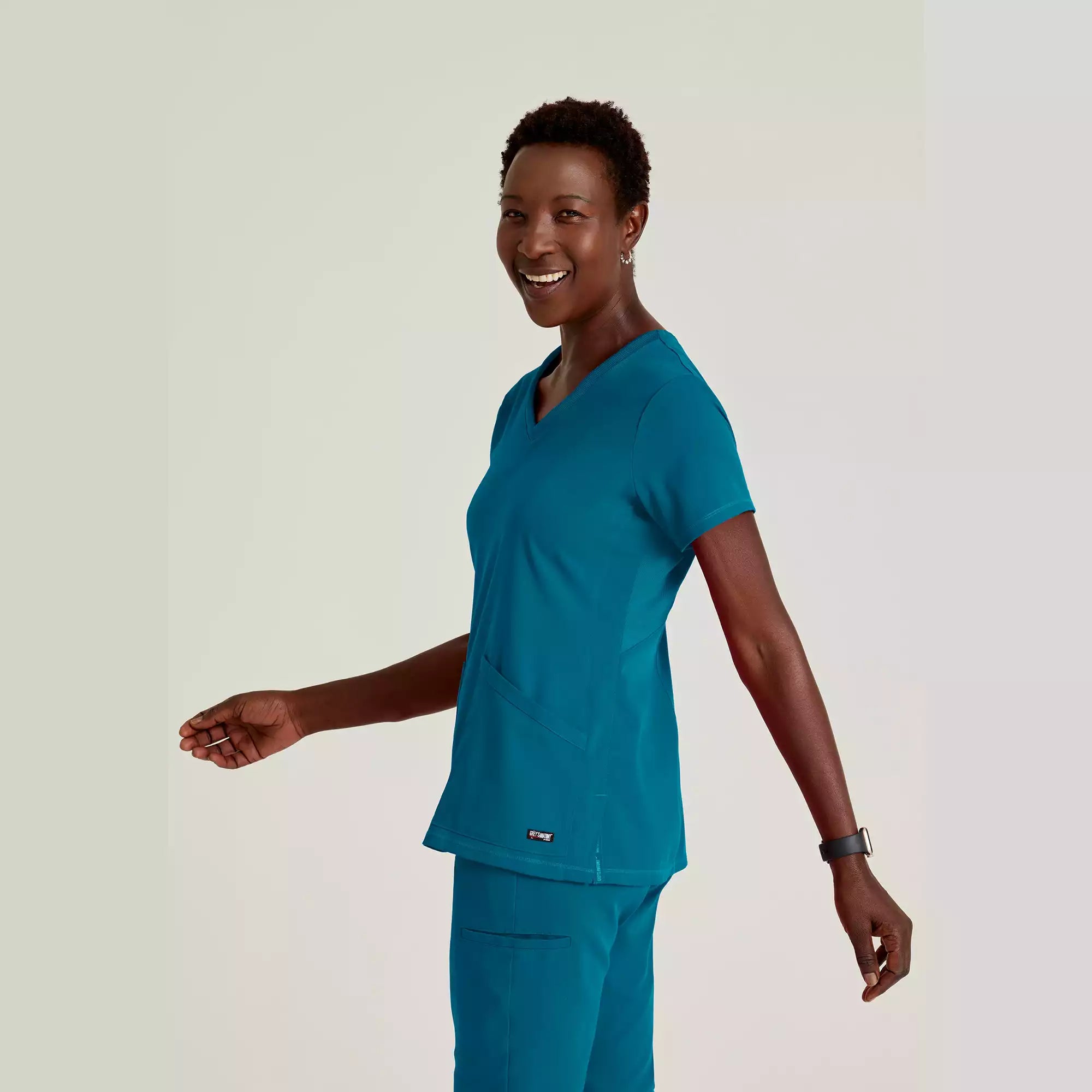 Women's V-Neck Antimicrobial Scrub Top | GRST045