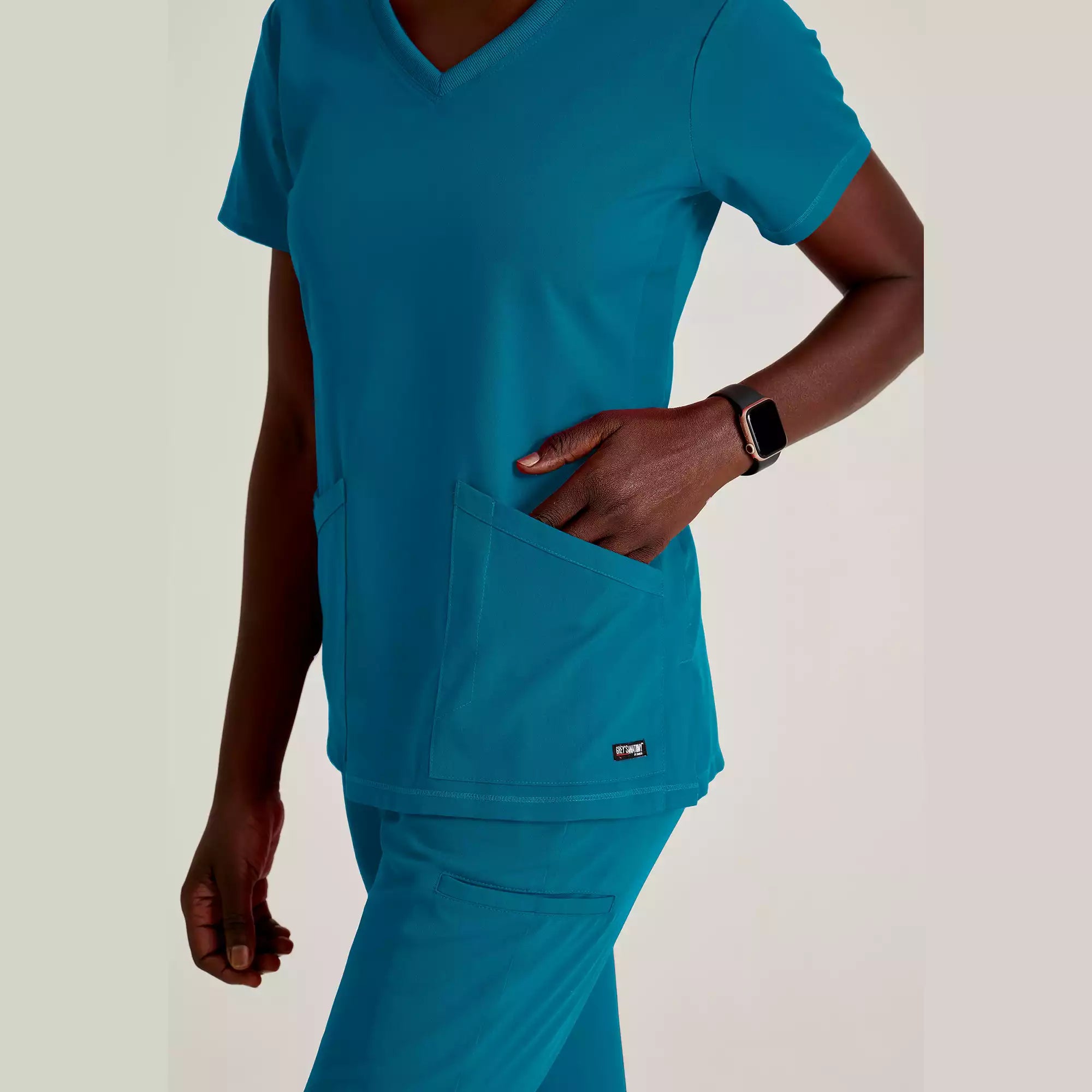 Women's V-Neck Antimicrobial Scrub Top | GRST045