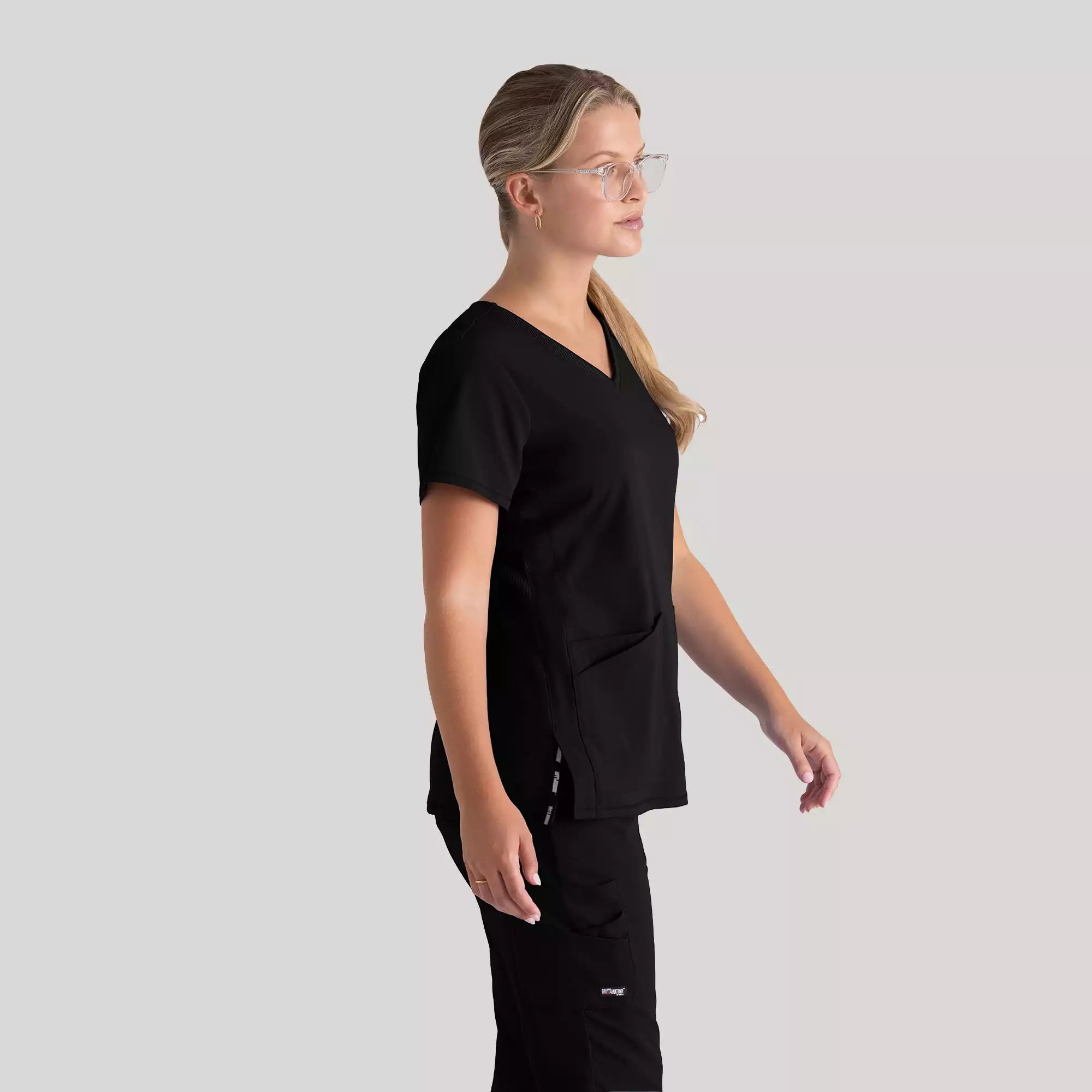 Women's V-Neck Antimicrobial Scrub Top | GRST045