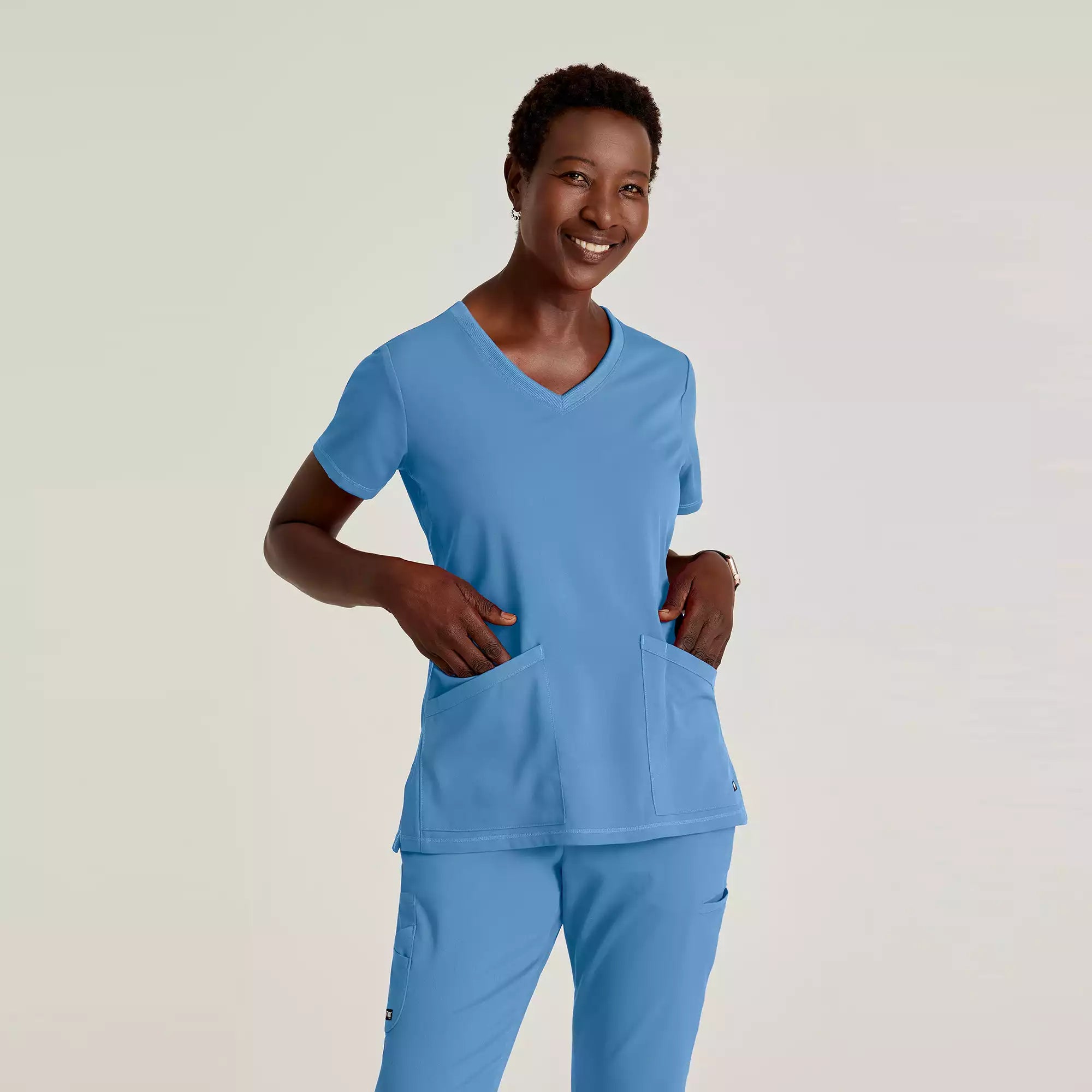 Women's V-Neck Antimicrobial Scrub Top | GRST045