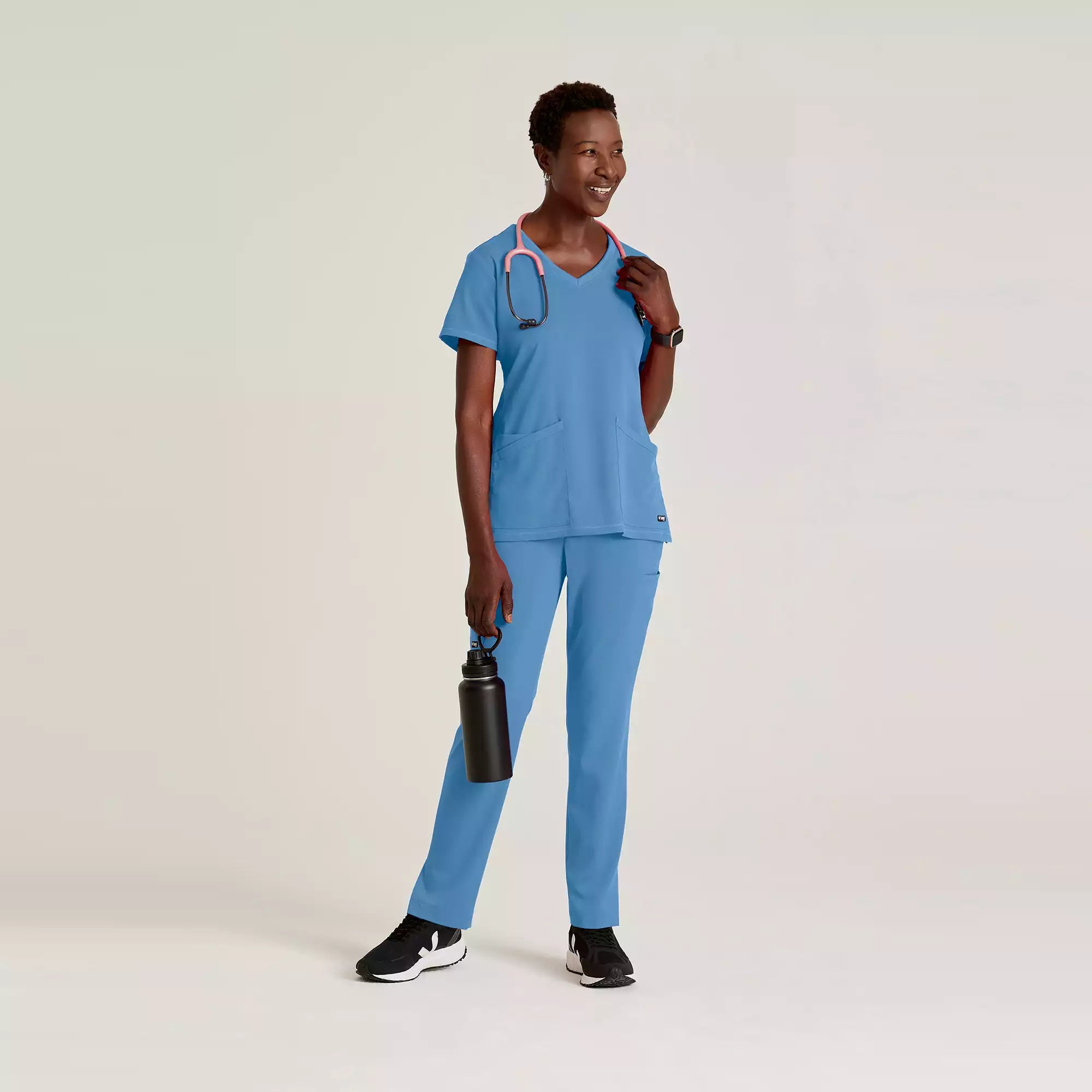Women's V-Neck Antimicrobial Scrub Top | GRST045