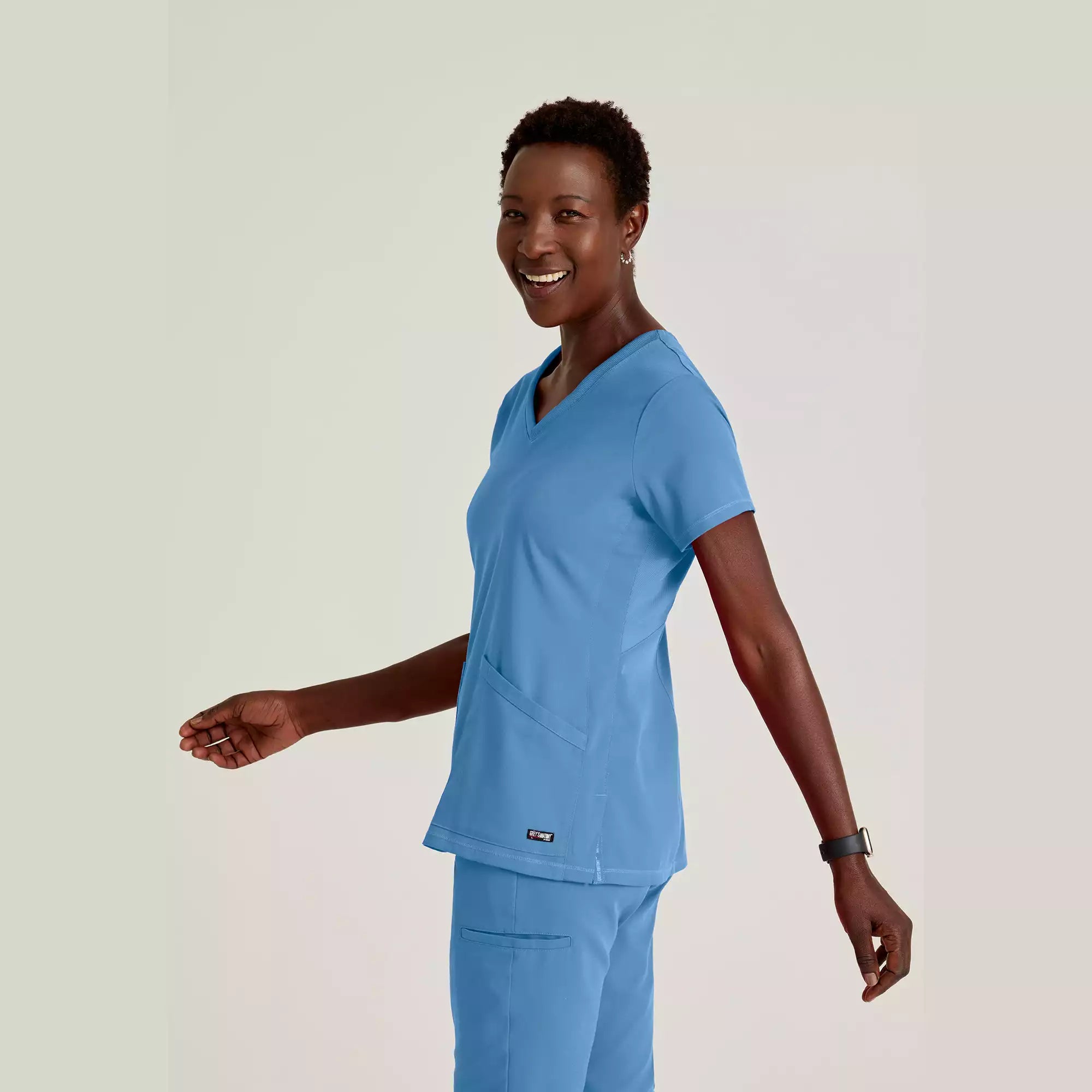 Women's V-Neck Antimicrobial Scrub Top | GRST045