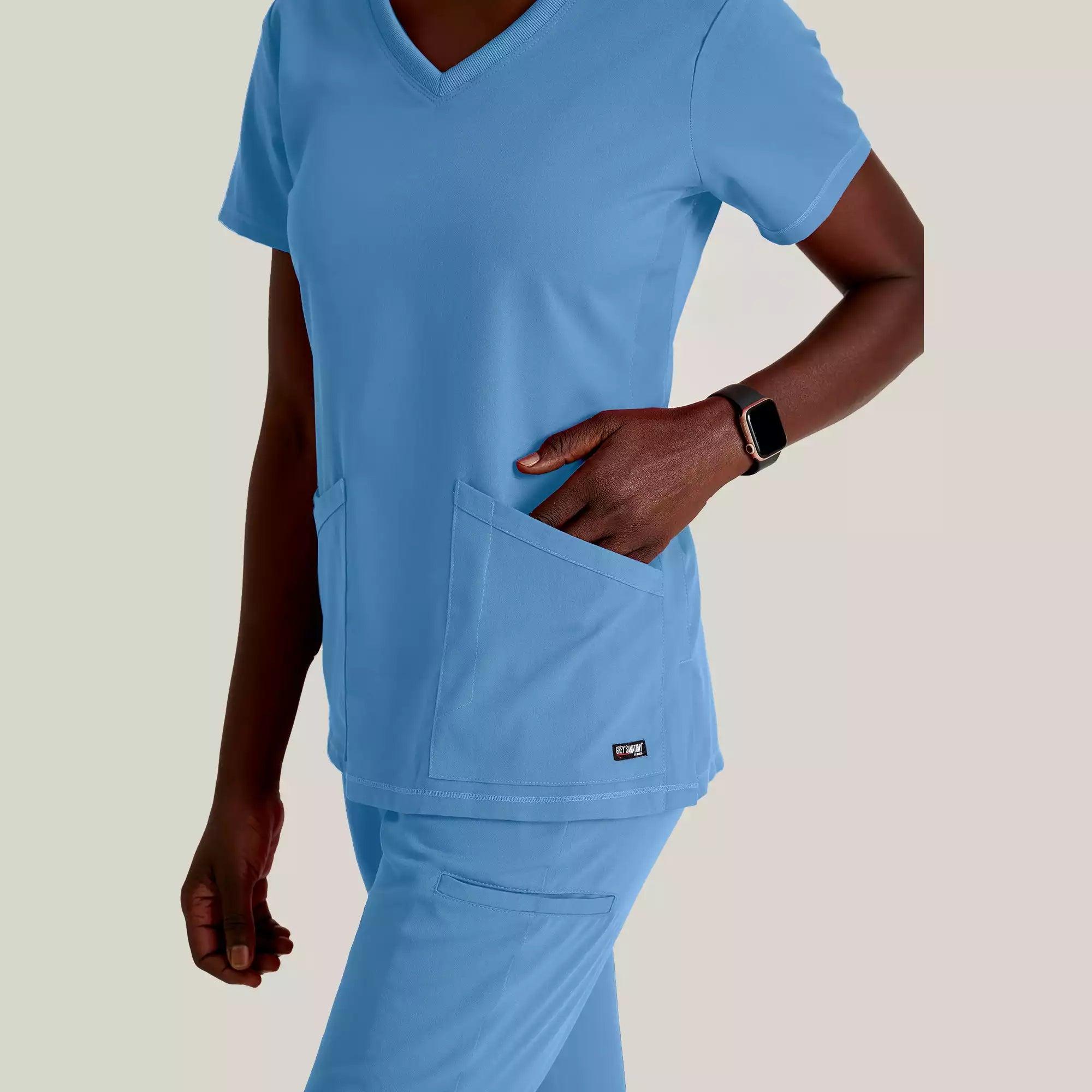 Women's V-Neck Antimicrobial Scrub Top | GRST045