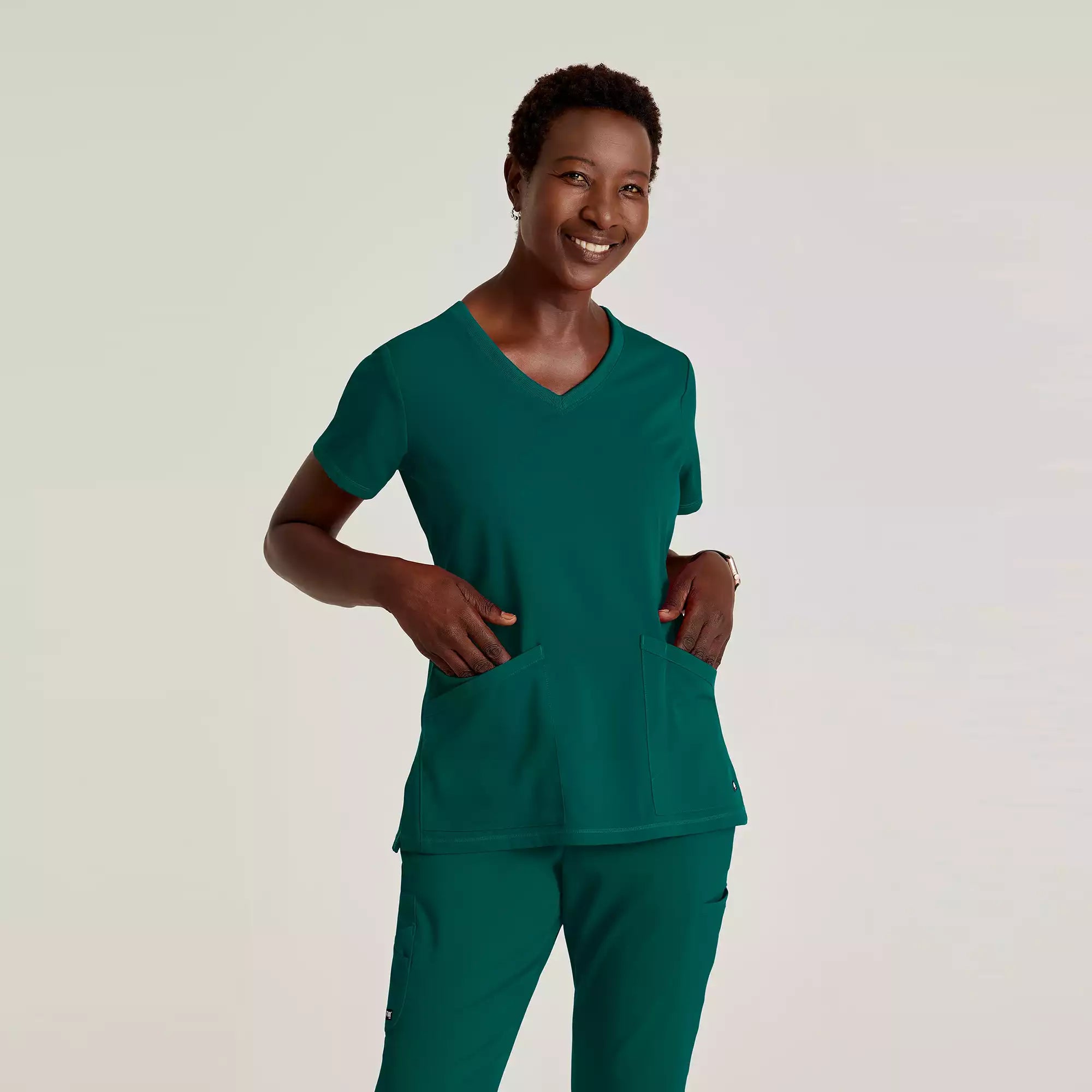Women's V-Neck Antimicrobial Scrub Top | GRST045