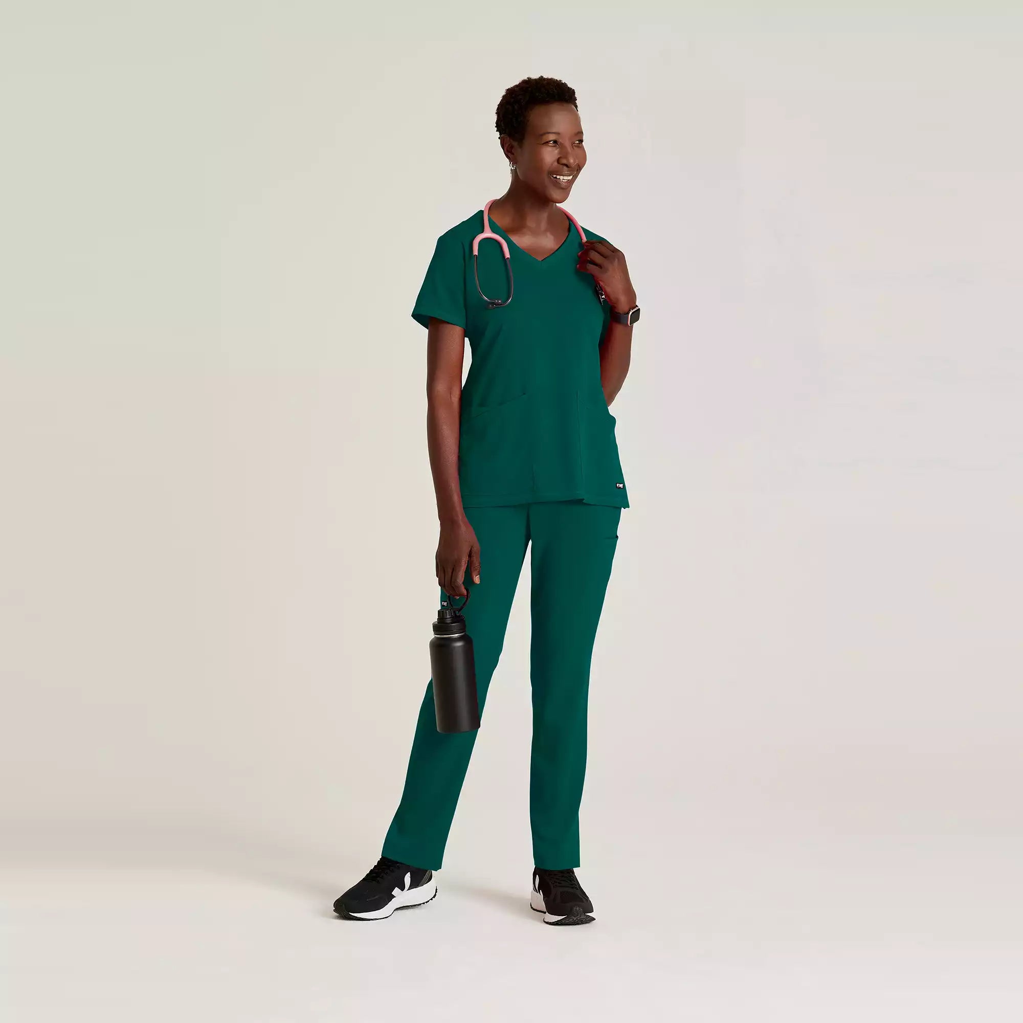 Women's V-Neck Antimicrobial Scrub Top | GRST045