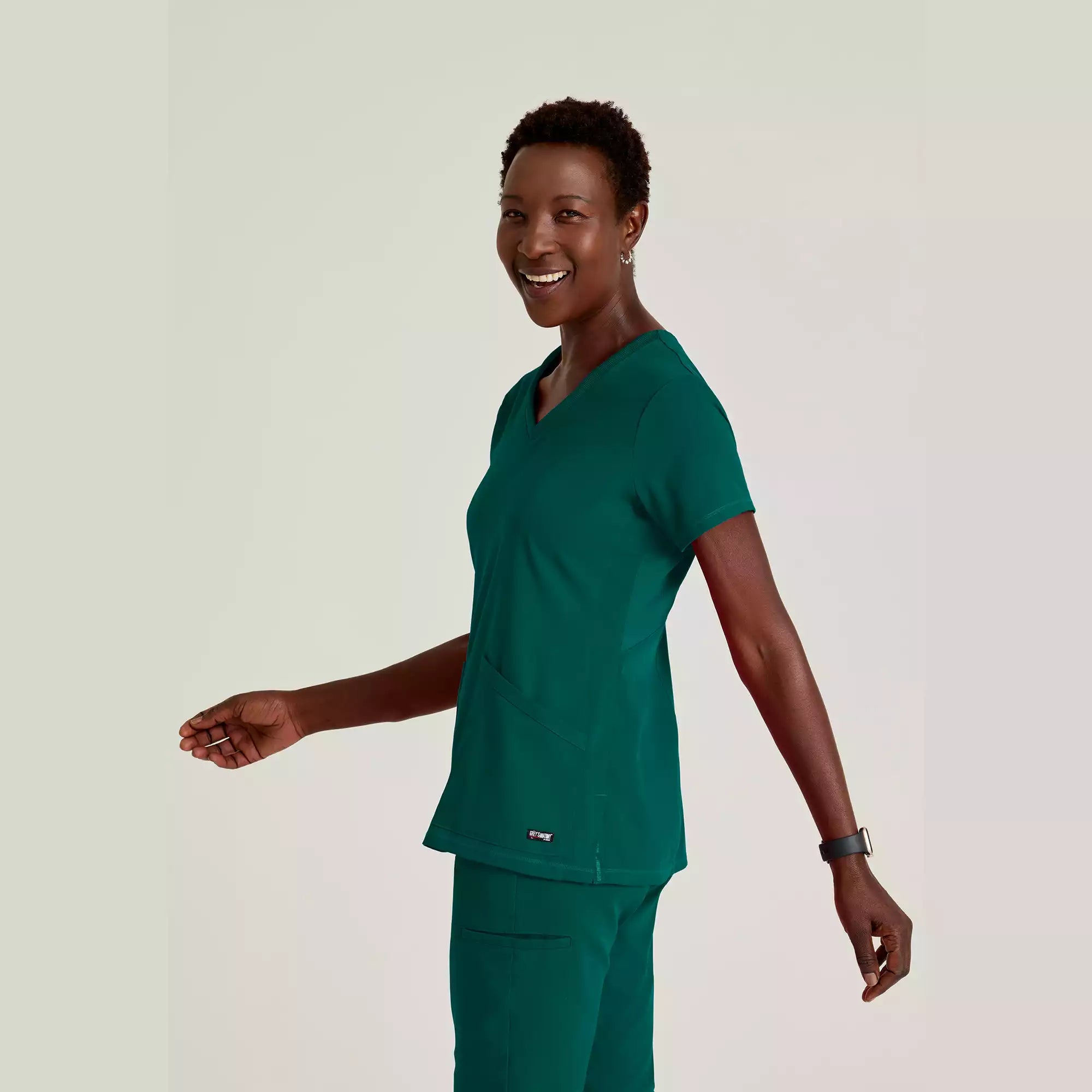 Women's V-Neck Antimicrobial Scrub Top | GRST045