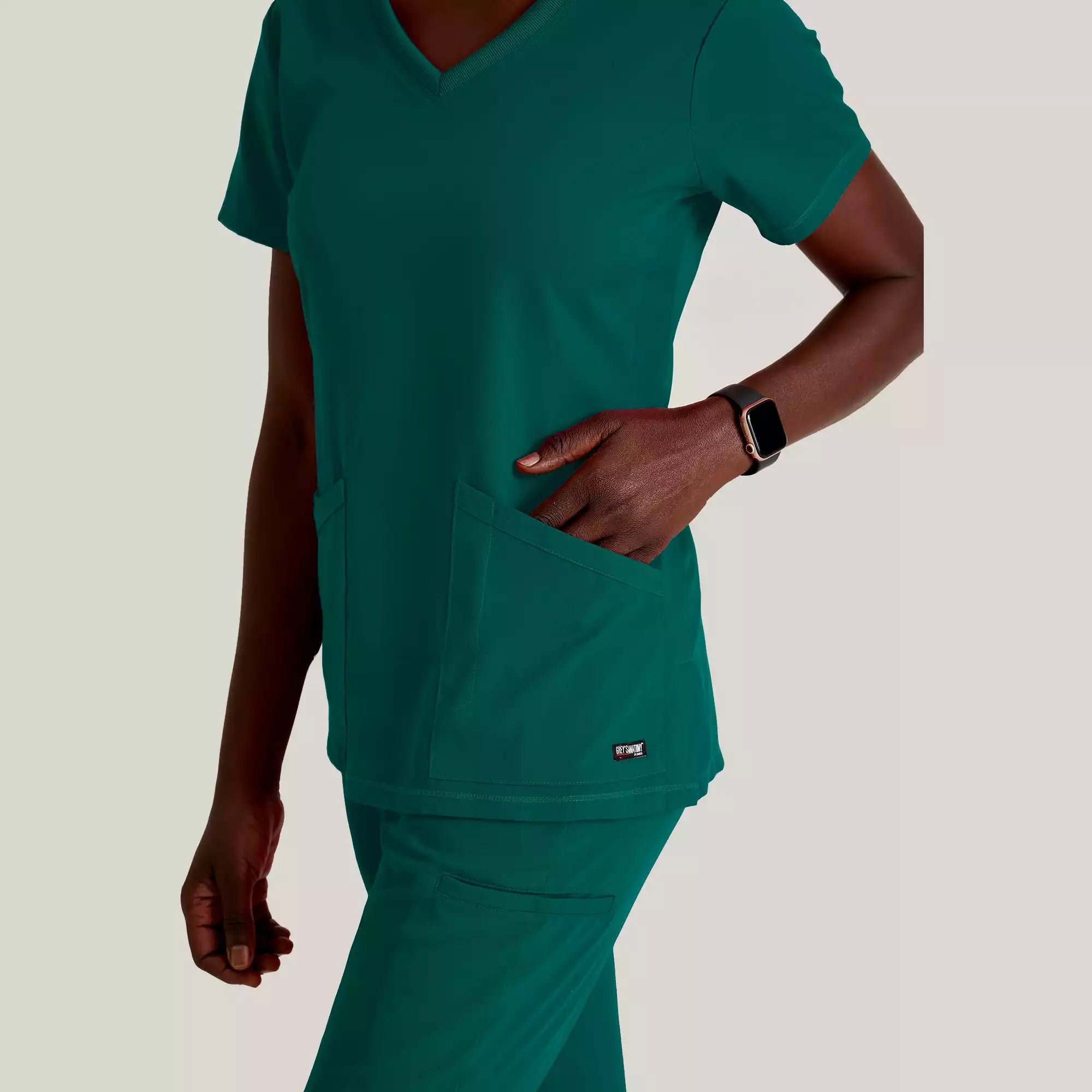 Women's V-Neck Antimicrobial Scrub Top | GRST045