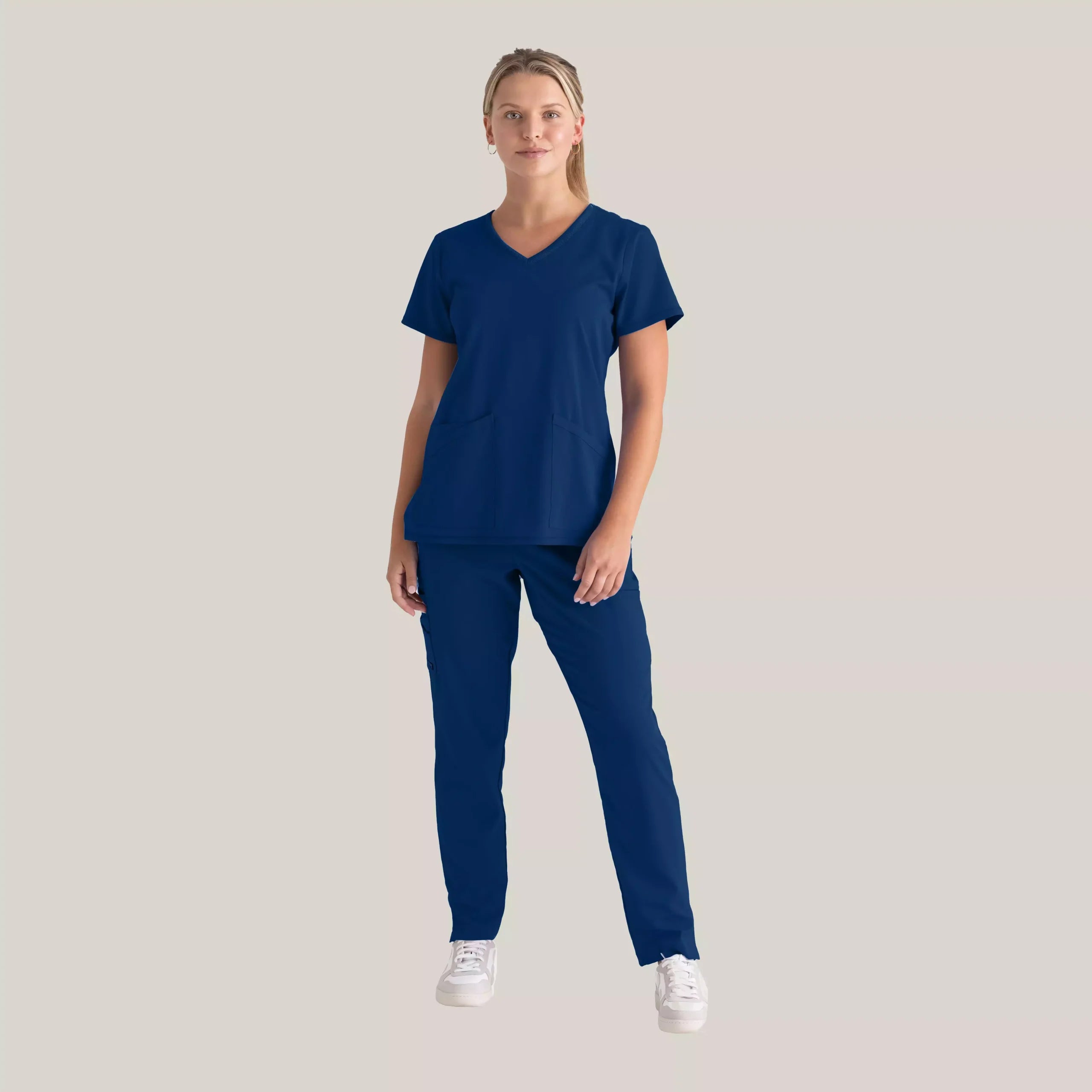 Women's V-Neck Antimicrobial Scrub Top | GRST045
