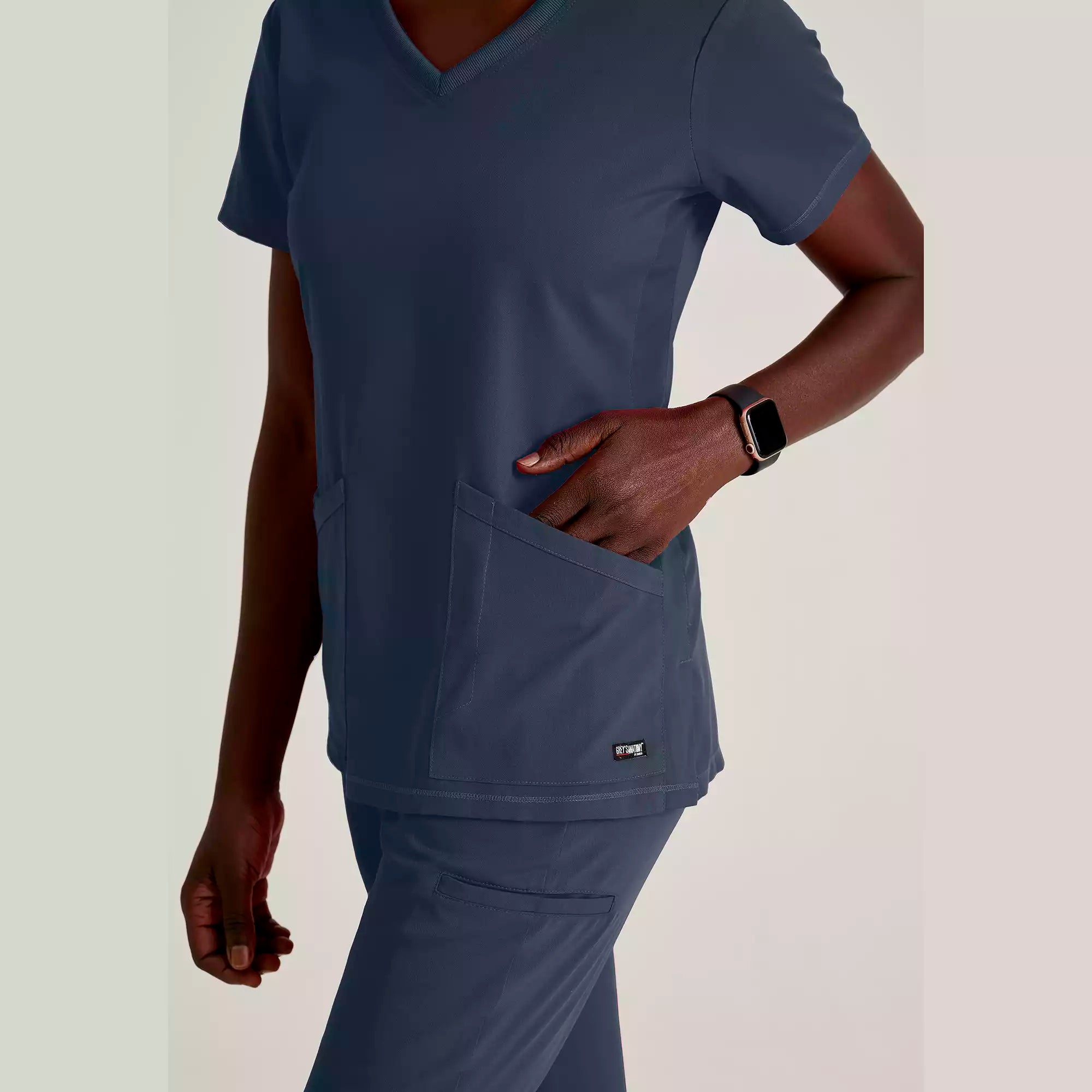Women's V-Neck Antimicrobial Scrub Top | GRST045