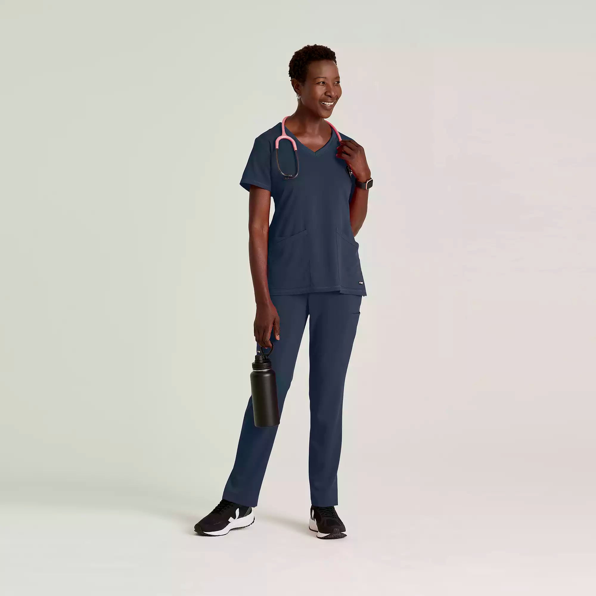 Women's V-Neck Antimicrobial Scrub Top | GRST045