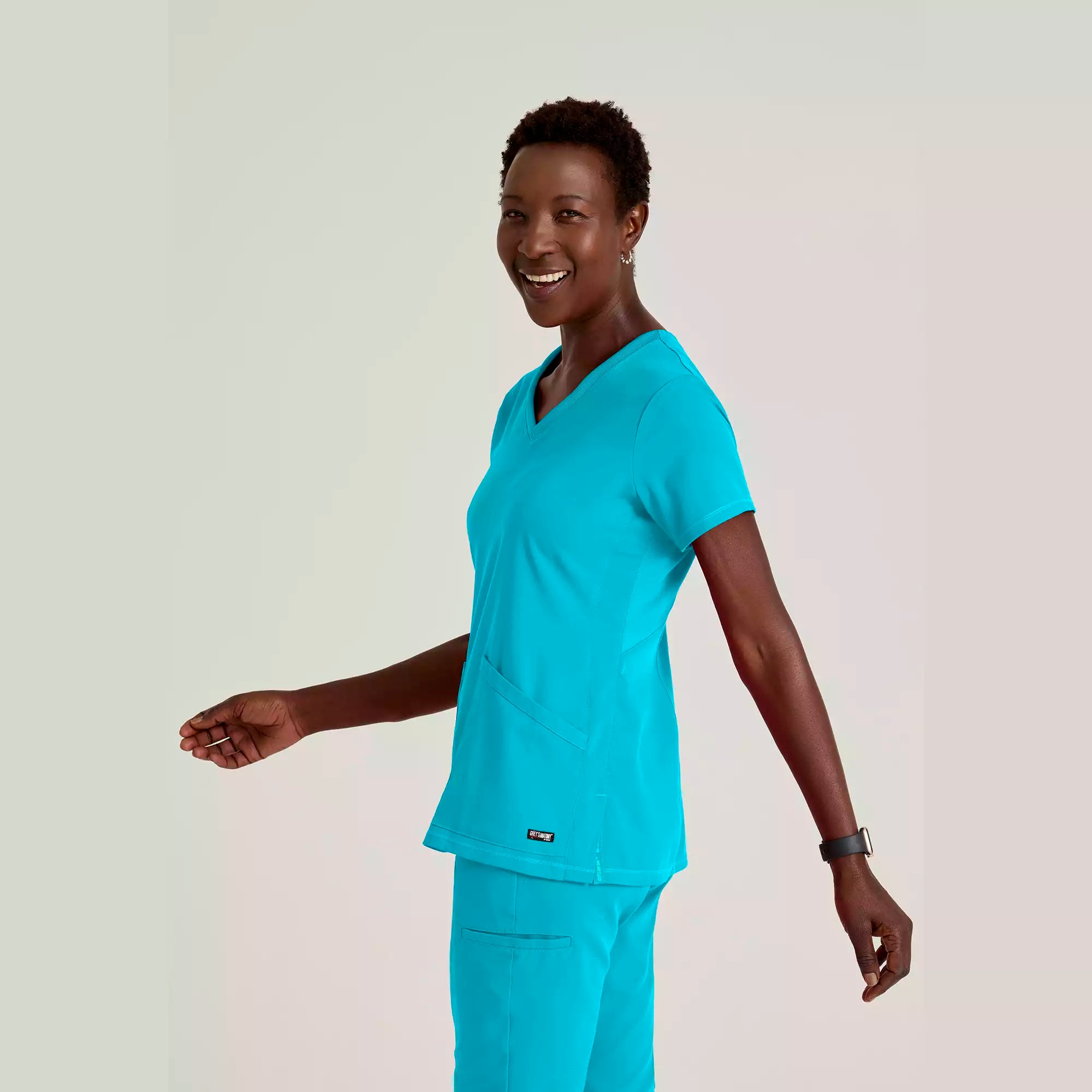 Women's V-Neck Antimicrobial Scrub Top | GRST045