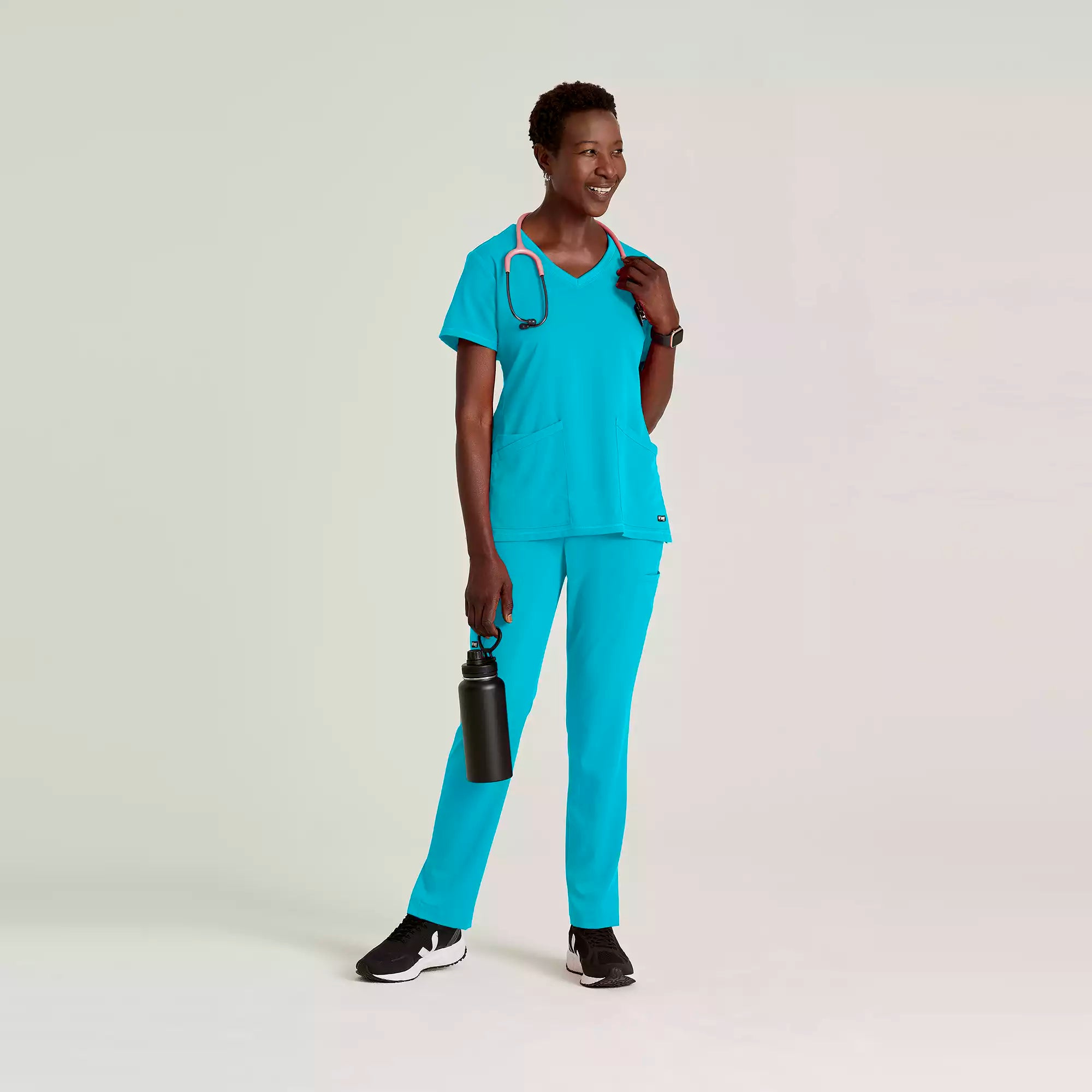 Women's V-Neck Antimicrobial Scrub Top | GRST045