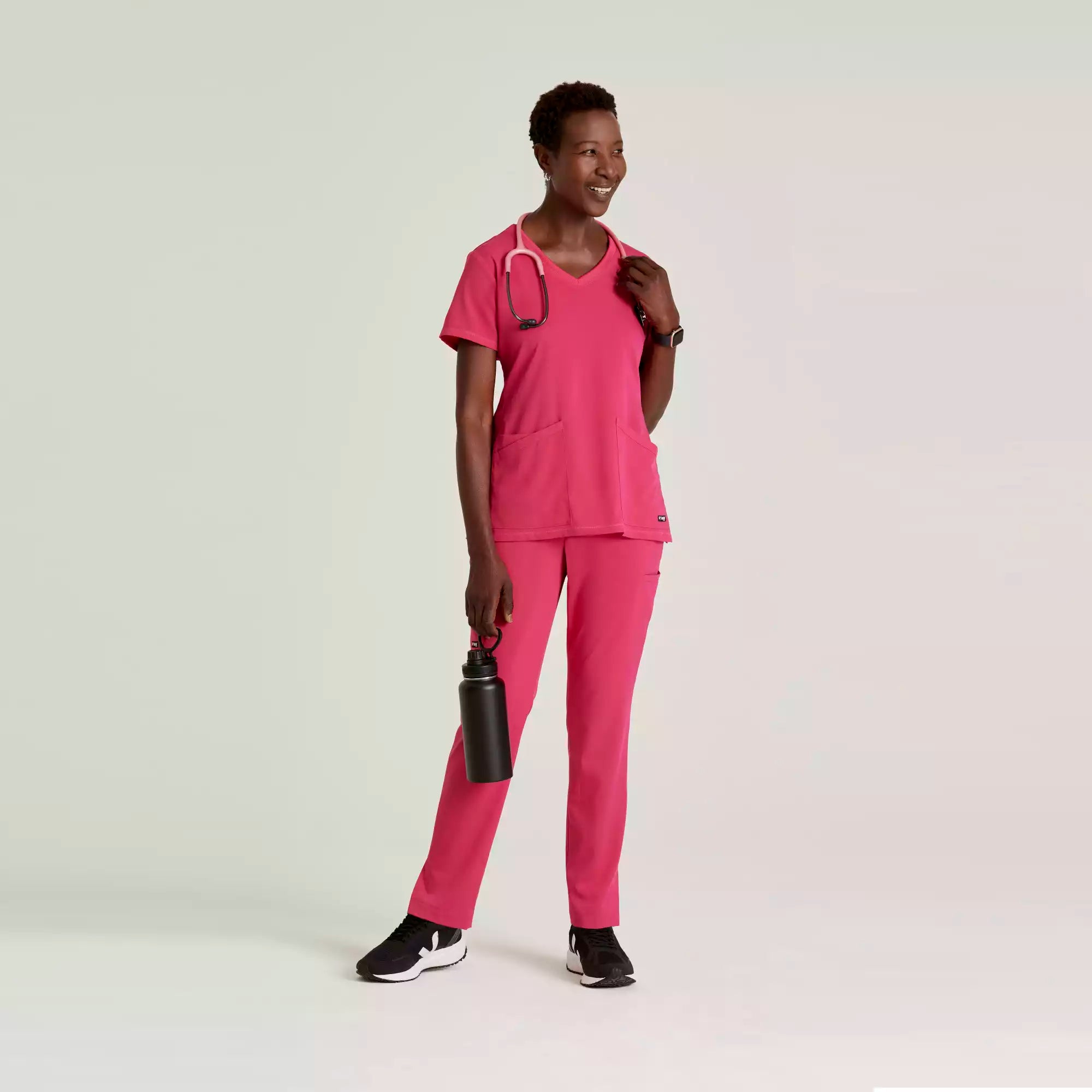 Women's V-Neck Antimicrobial Scrub Top | GRST045