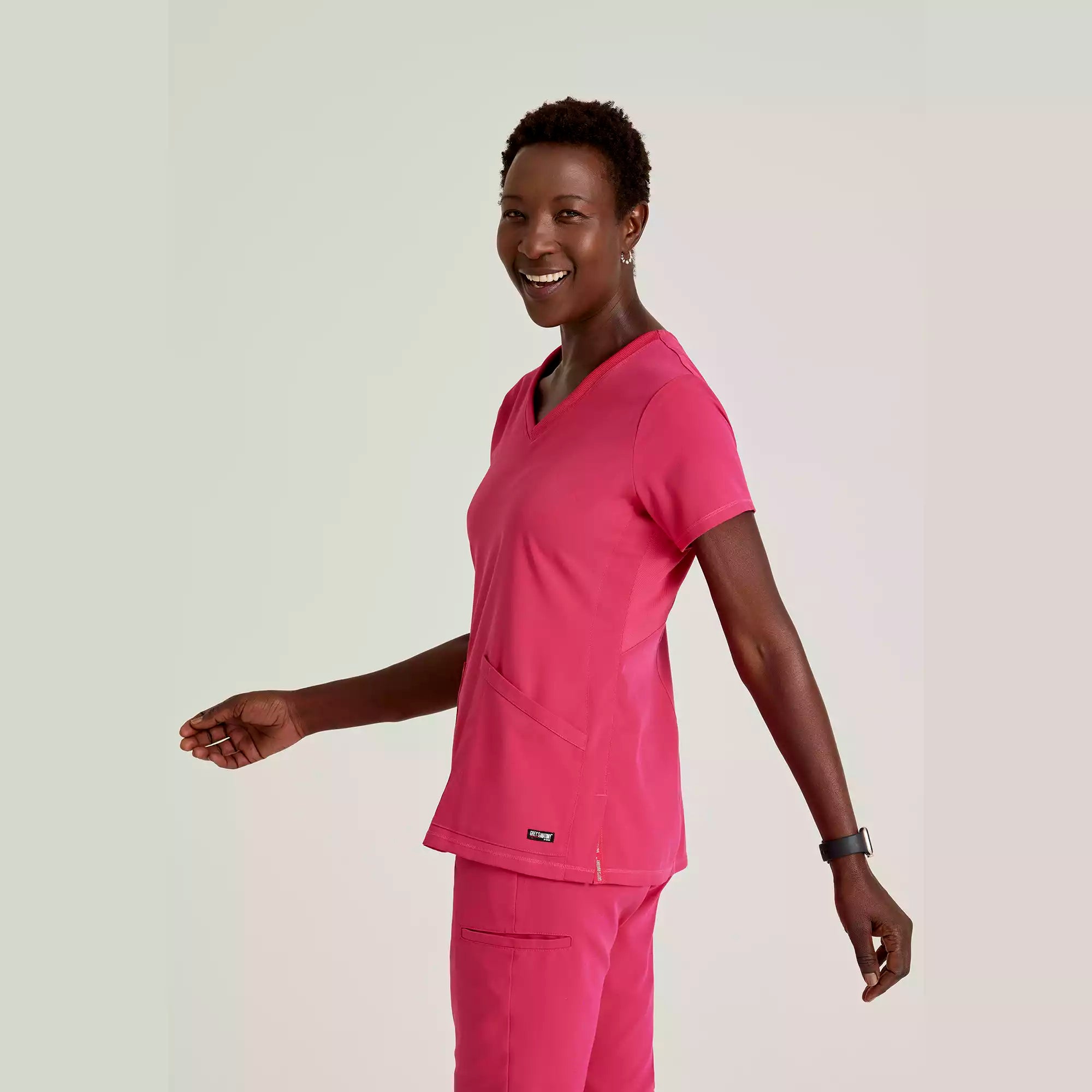 Women's V-Neck Antimicrobial Scrub Top | GRST045