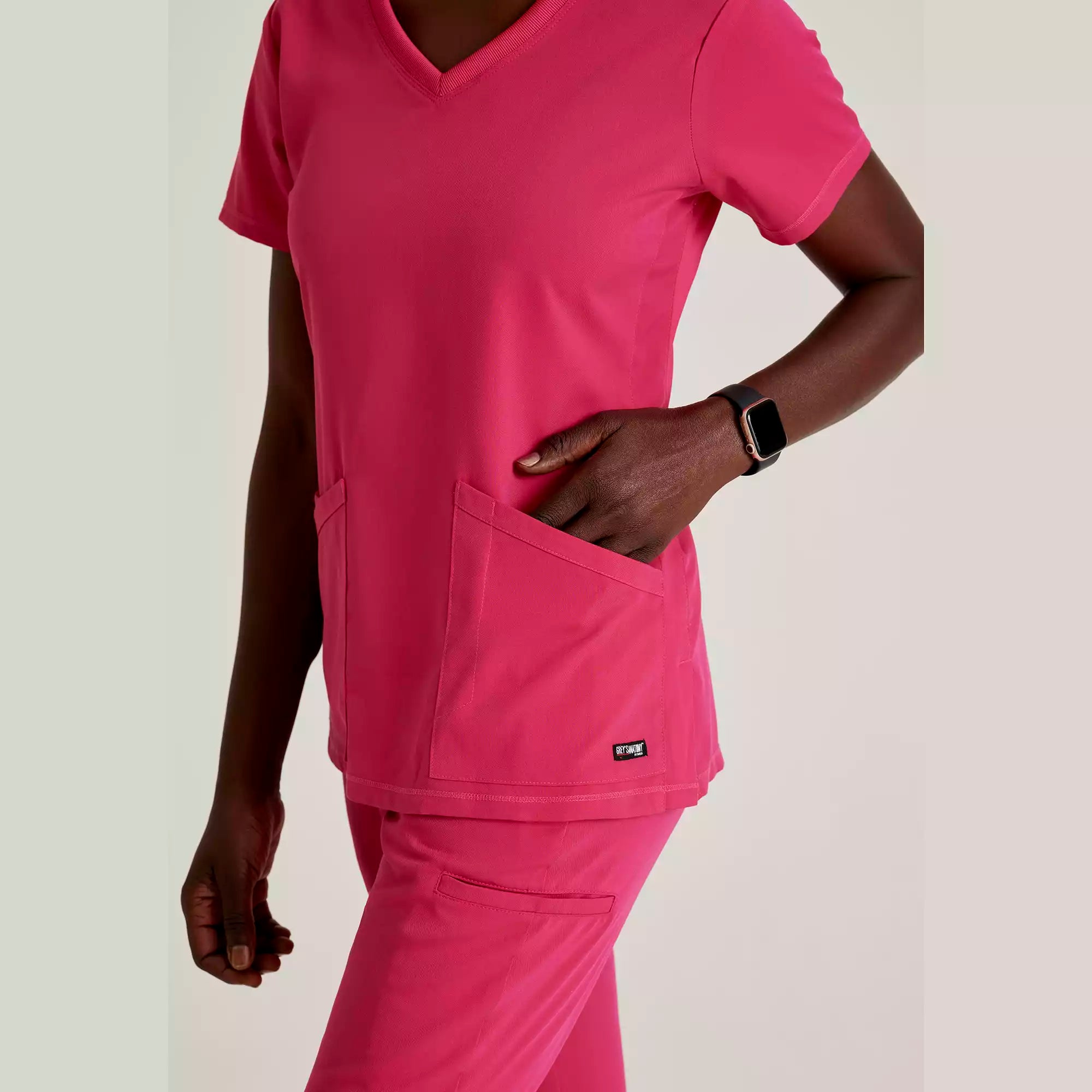Women's V-Neck Antimicrobial Scrub Top | GRST045