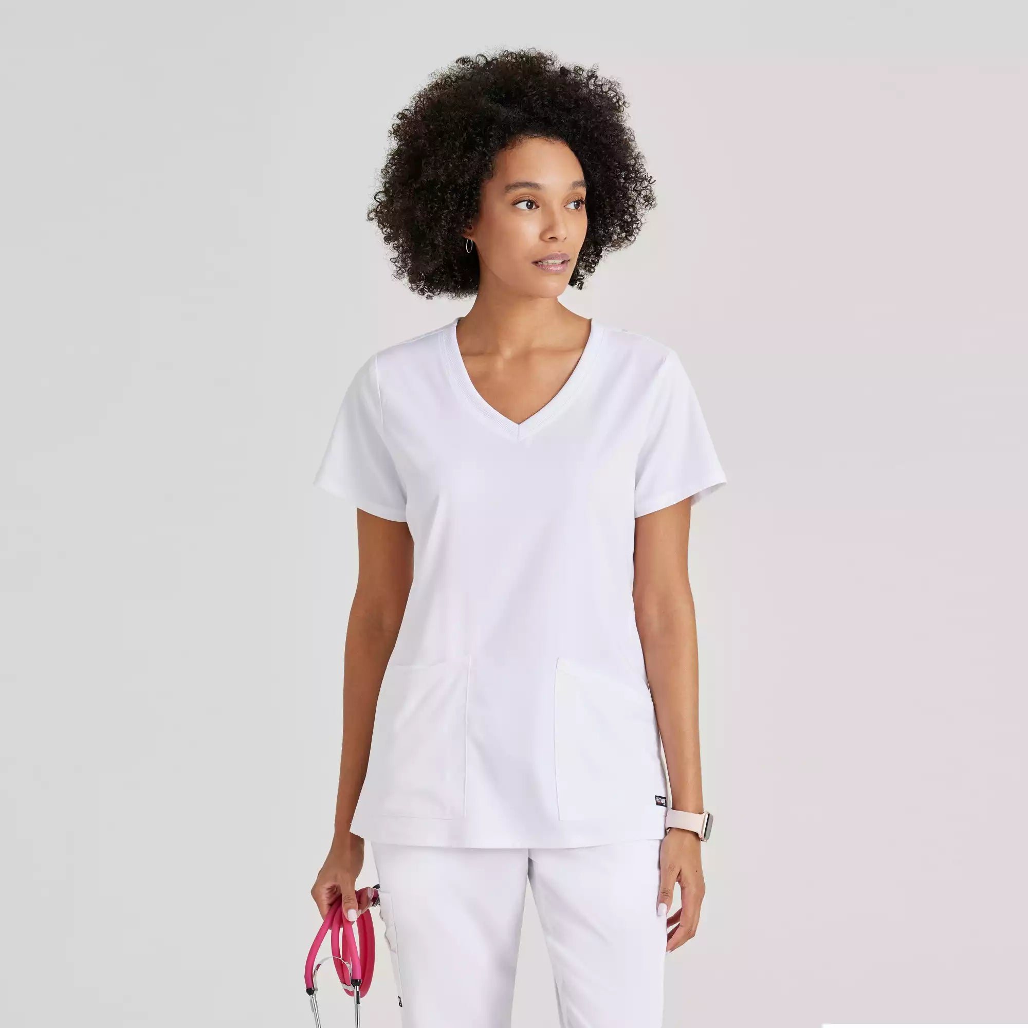Women's V-Neck Antimicrobial Scrub Top | GRST045