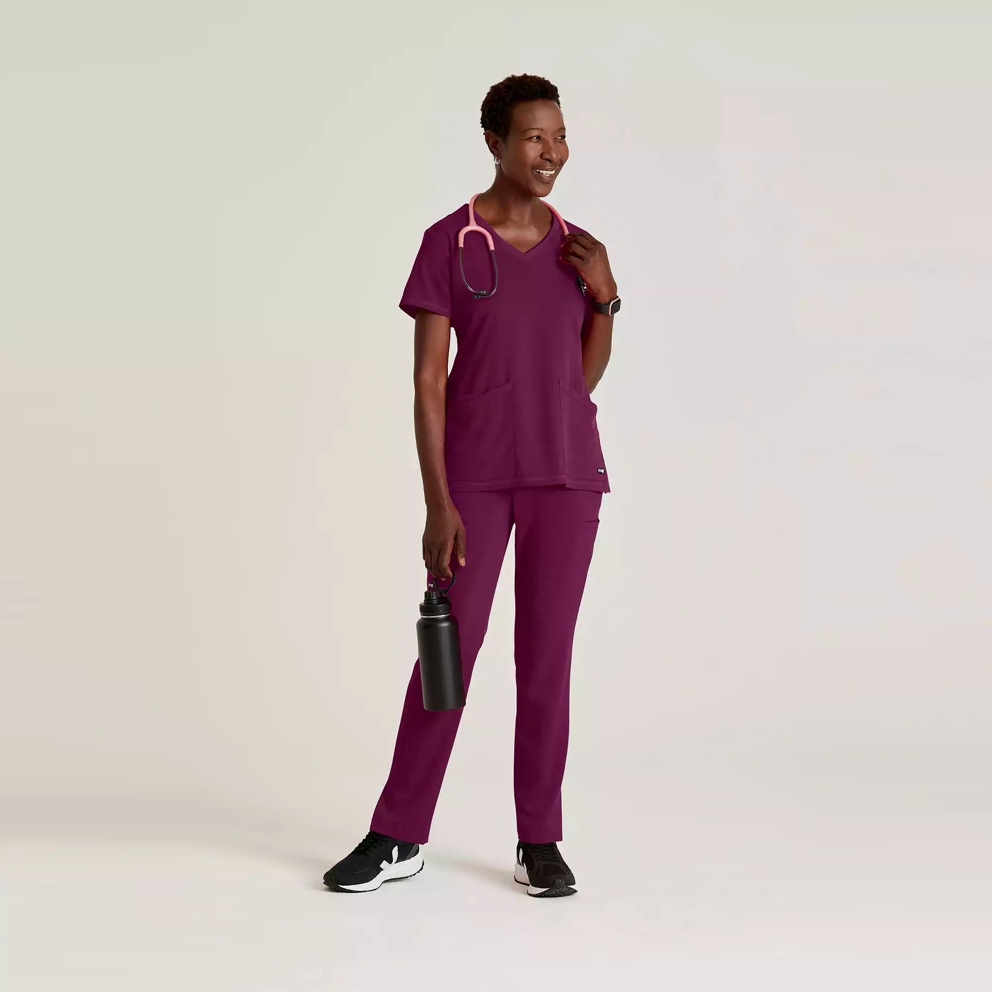Women's V-Neck Antimicrobial Scrub Top | GRST045