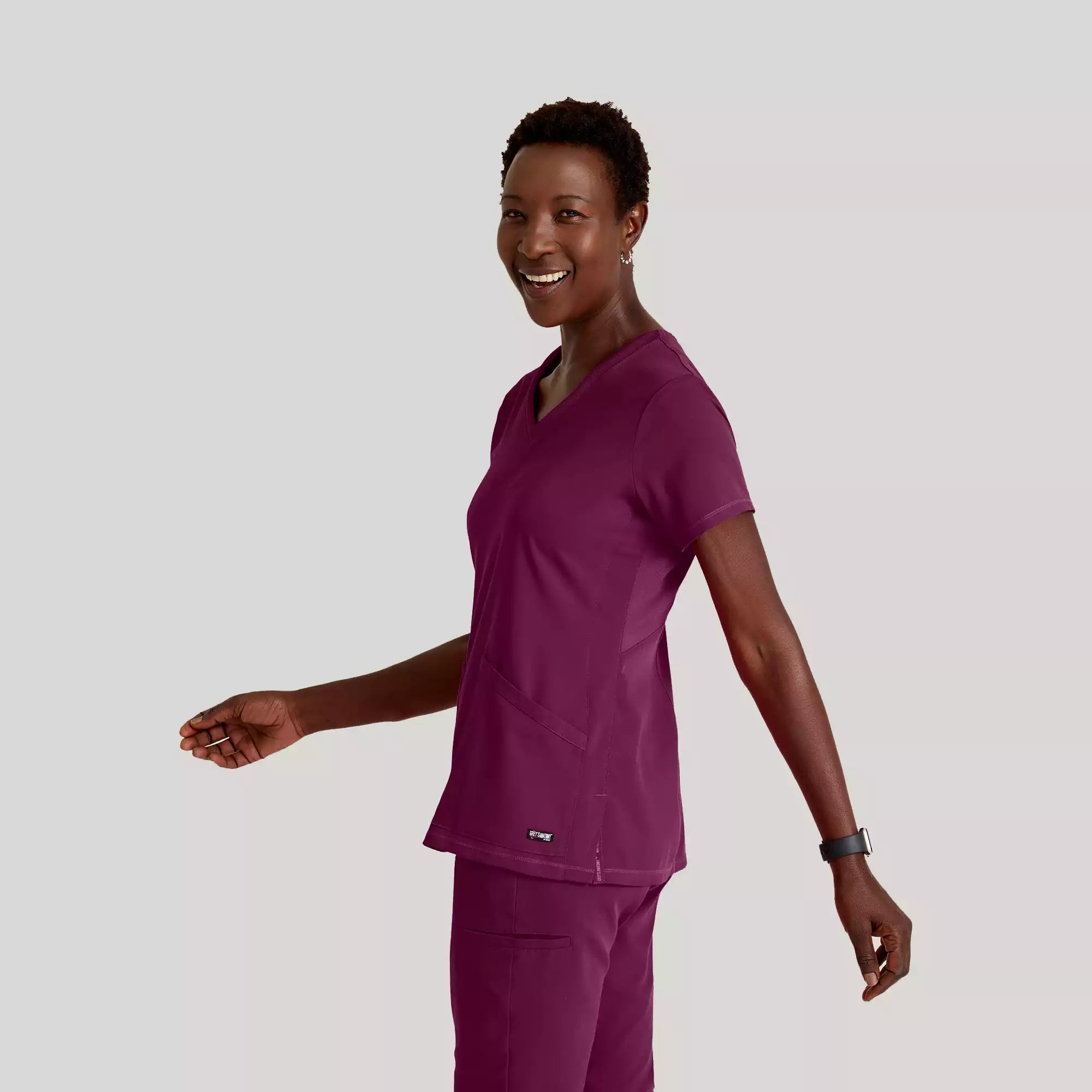 Women's V-Neck Antimicrobial Scrub Top | GRST045