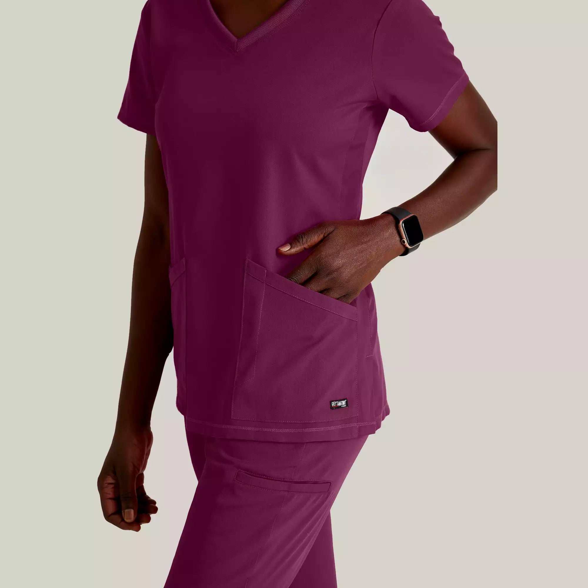 Women's V-Neck Antimicrobial Scrub Top | GRST045