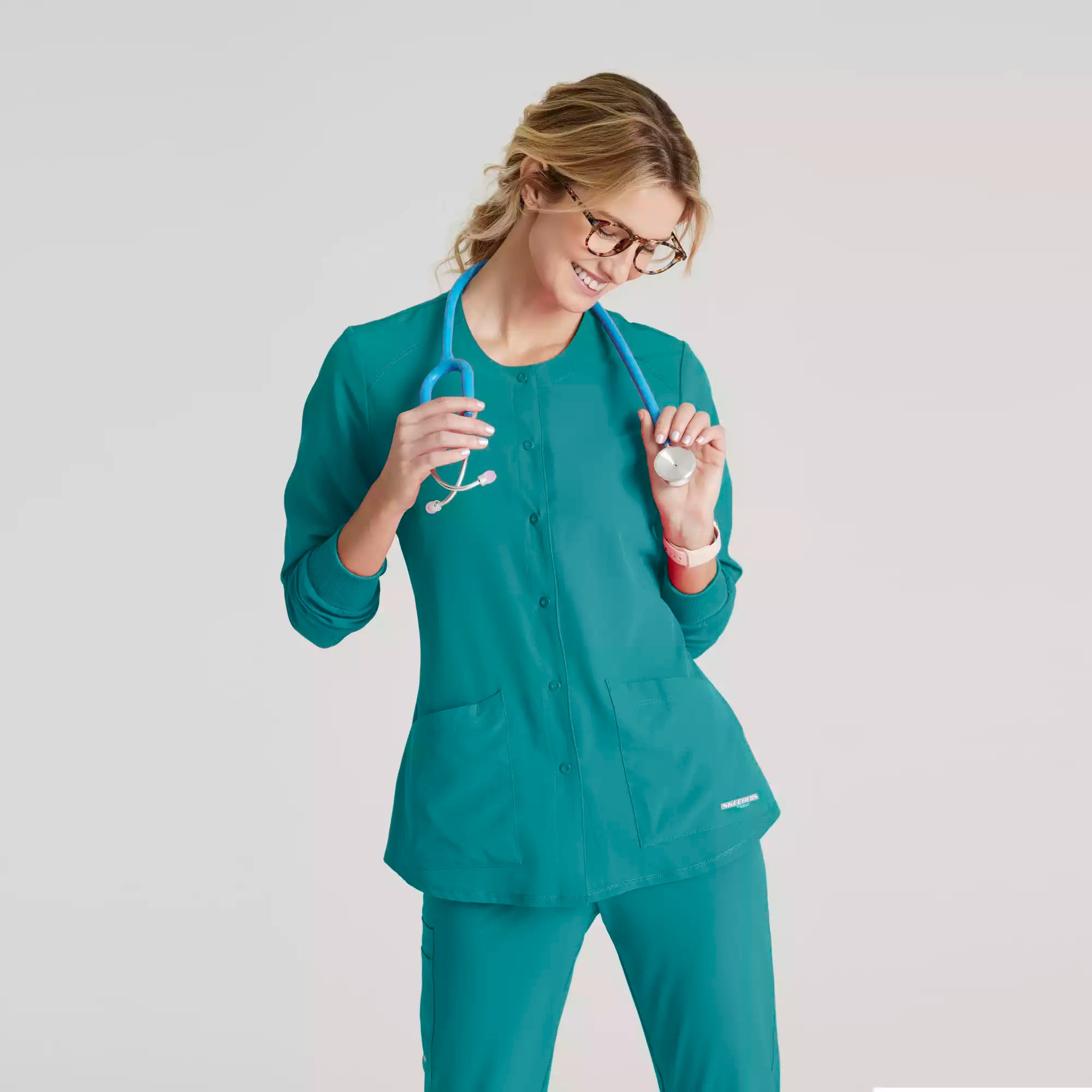 Women's Warm-Up Scrub Jacket With Eco-Friendly Stretch Fabric | SK401