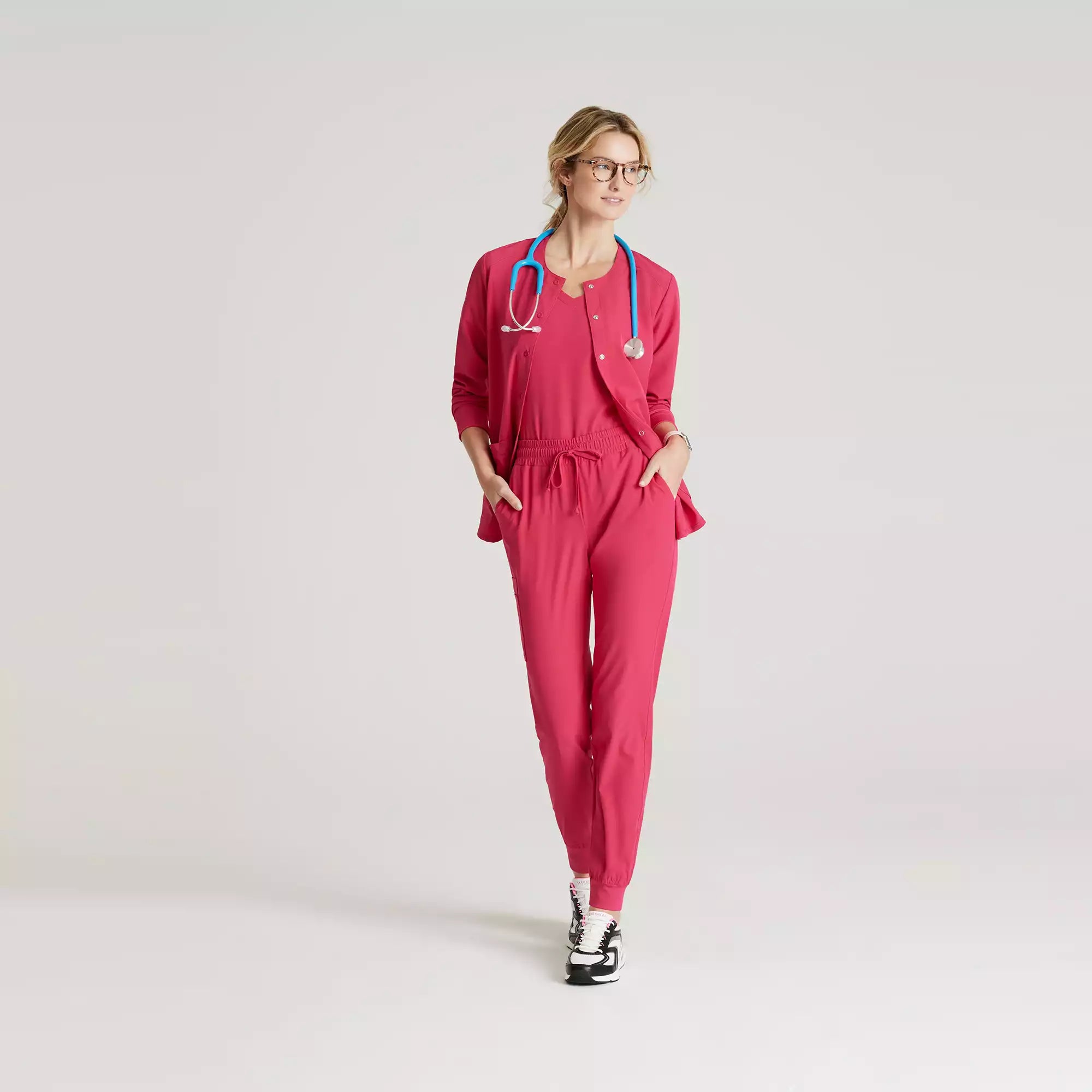 Women's Warm-Up Scrub Jacket With Eco-Friendly Stretch Fabric | SK401