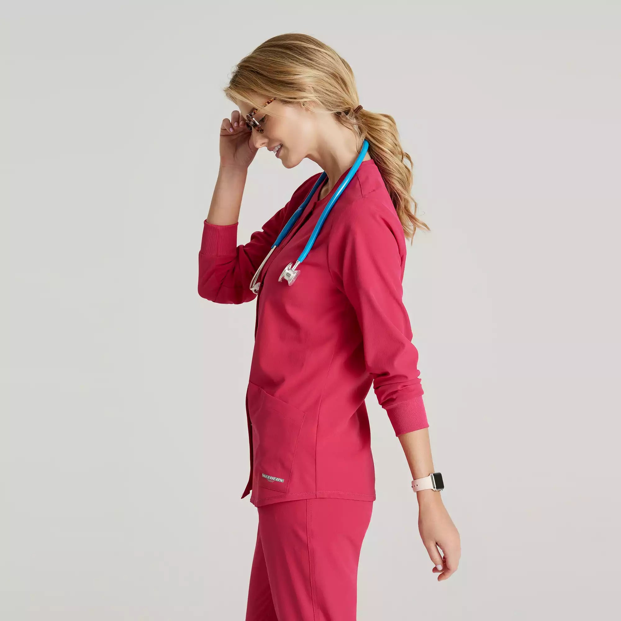 Women's Warm-Up Scrub Jacket With Eco-Friendly Stretch Fabric | SK401
